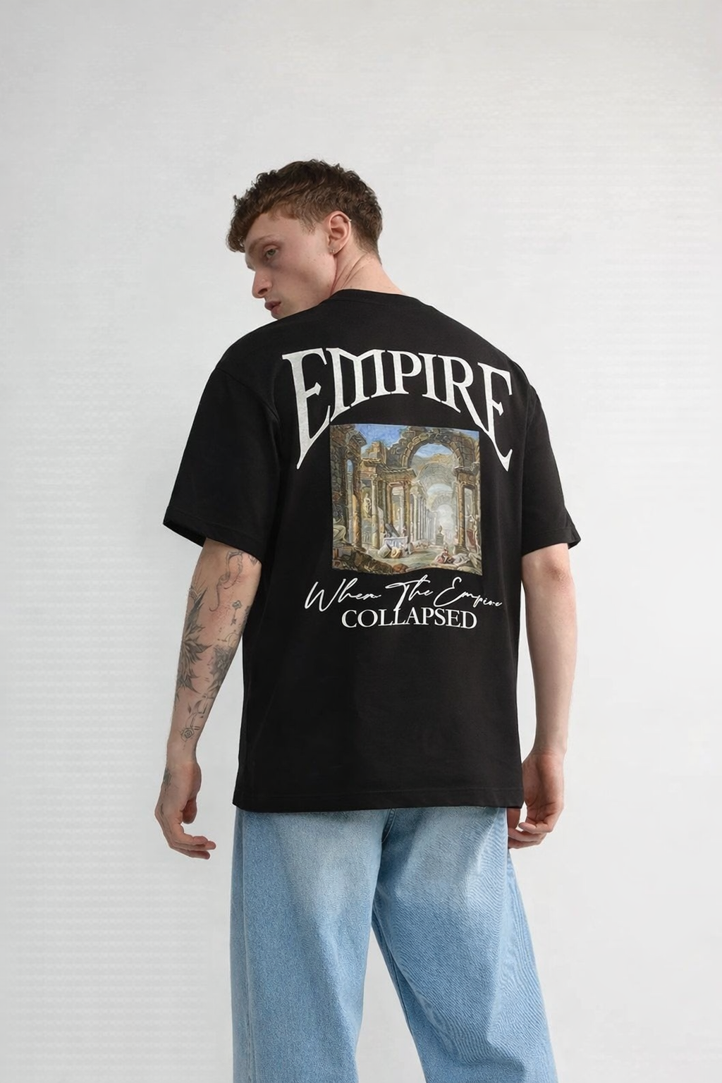 T-shirt oversize avec illustration artistique