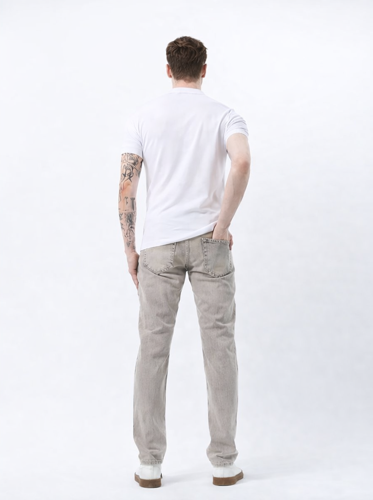 Jean Homme Regular Fit Gris