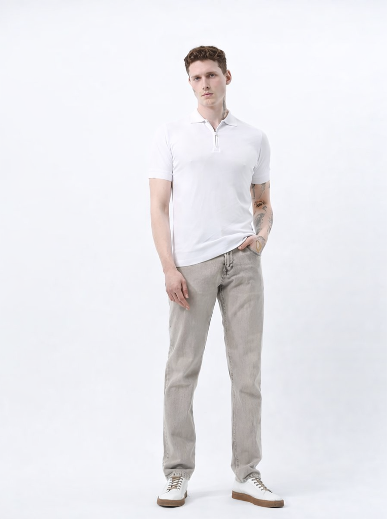 Jean Homme Regular Fit Gris