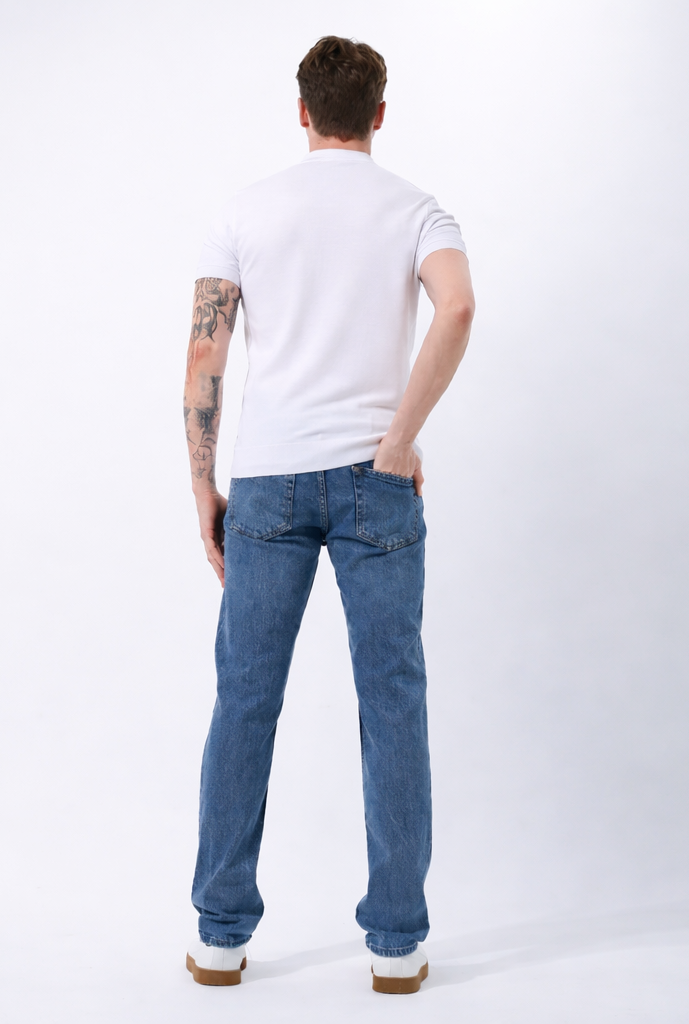 Jean Homme Regular Fit Style Vintage
