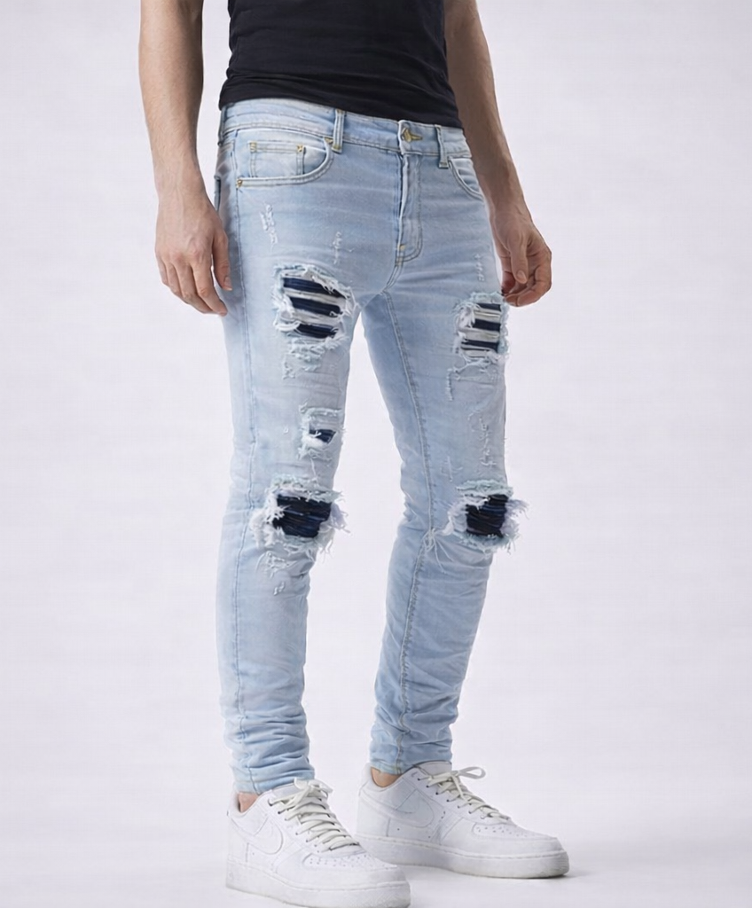 Jean Skinny Homme Déchiré