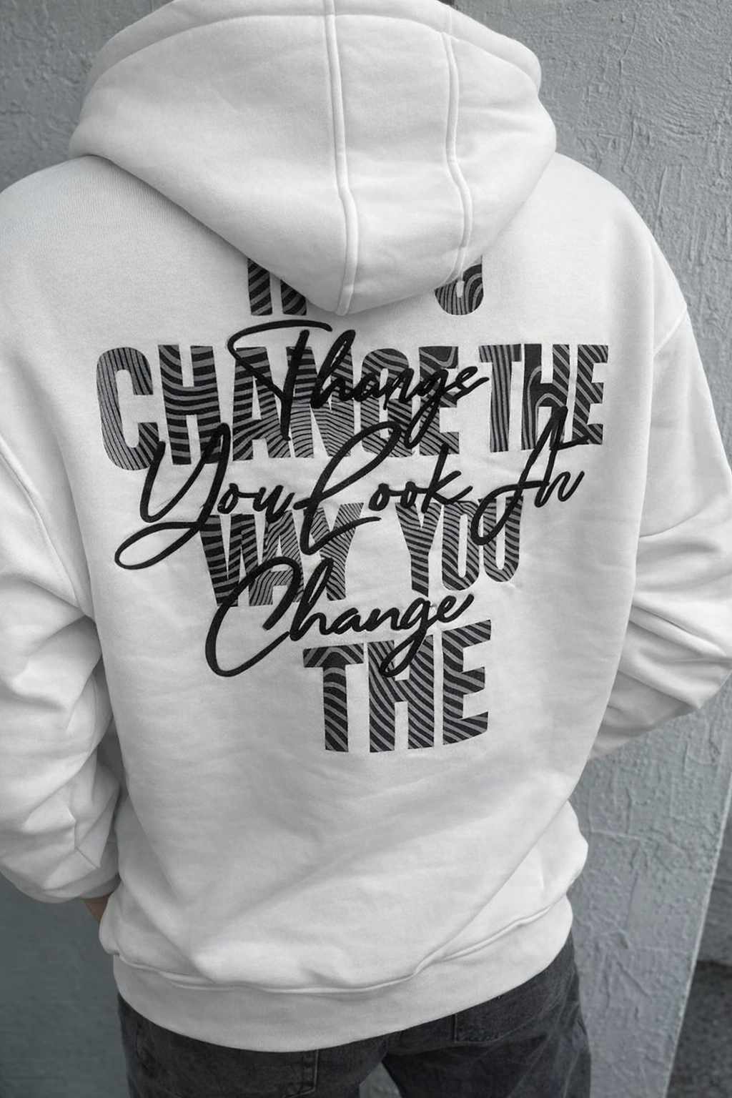 sweat à capuche imprimé