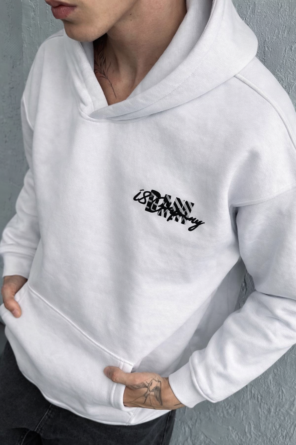 sweat à capuche imprimé