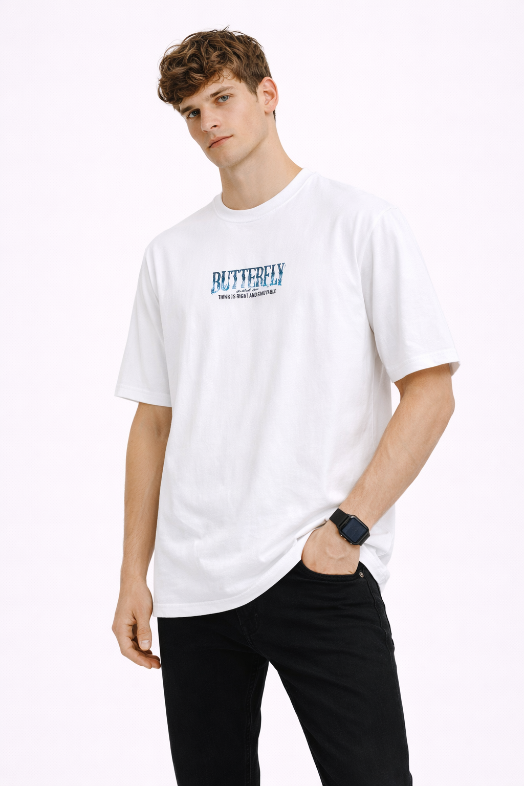 T-shirt Homme Imprimé blanc