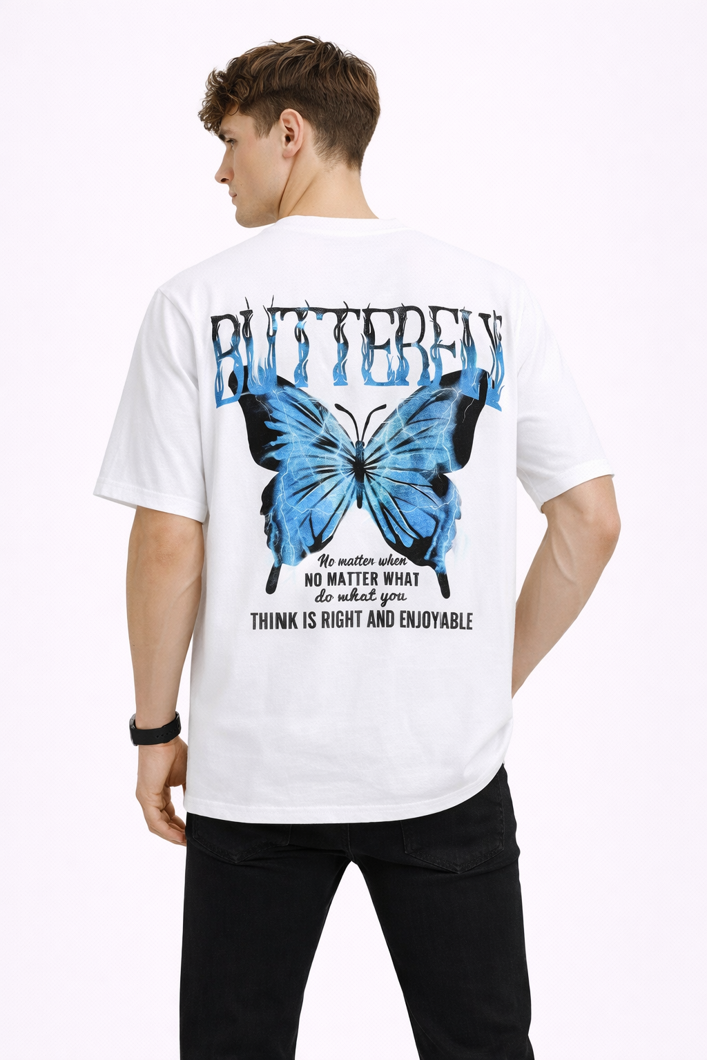 T-shirt Homme Imprimé blanc