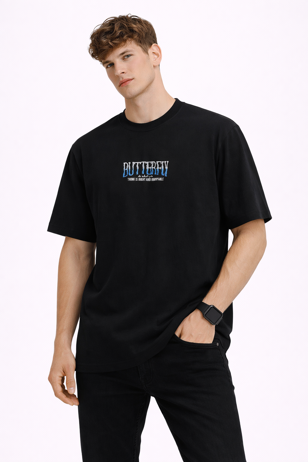 T-shirt Homme Imprimé noir