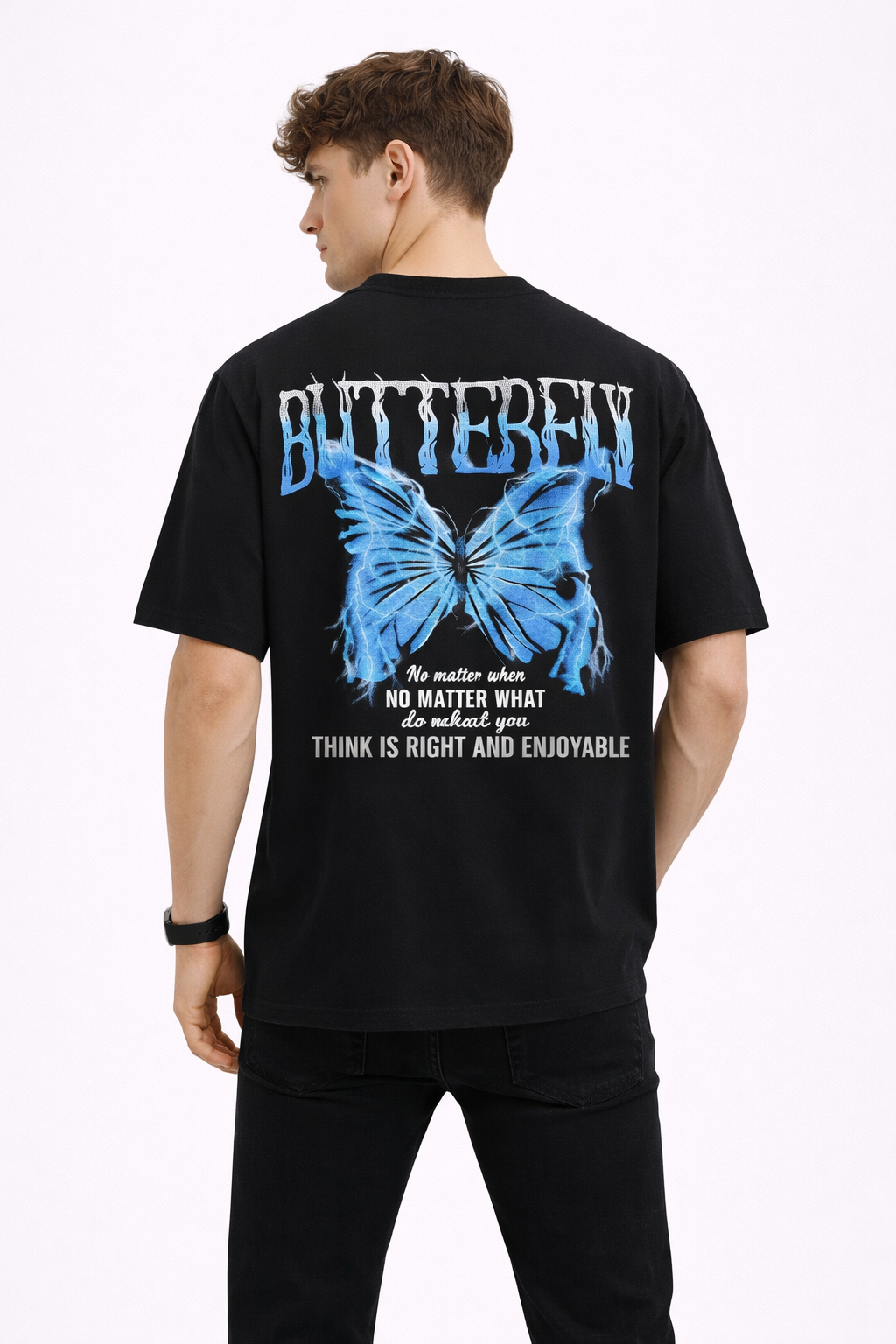 T-shirt Homme Imprimé noir