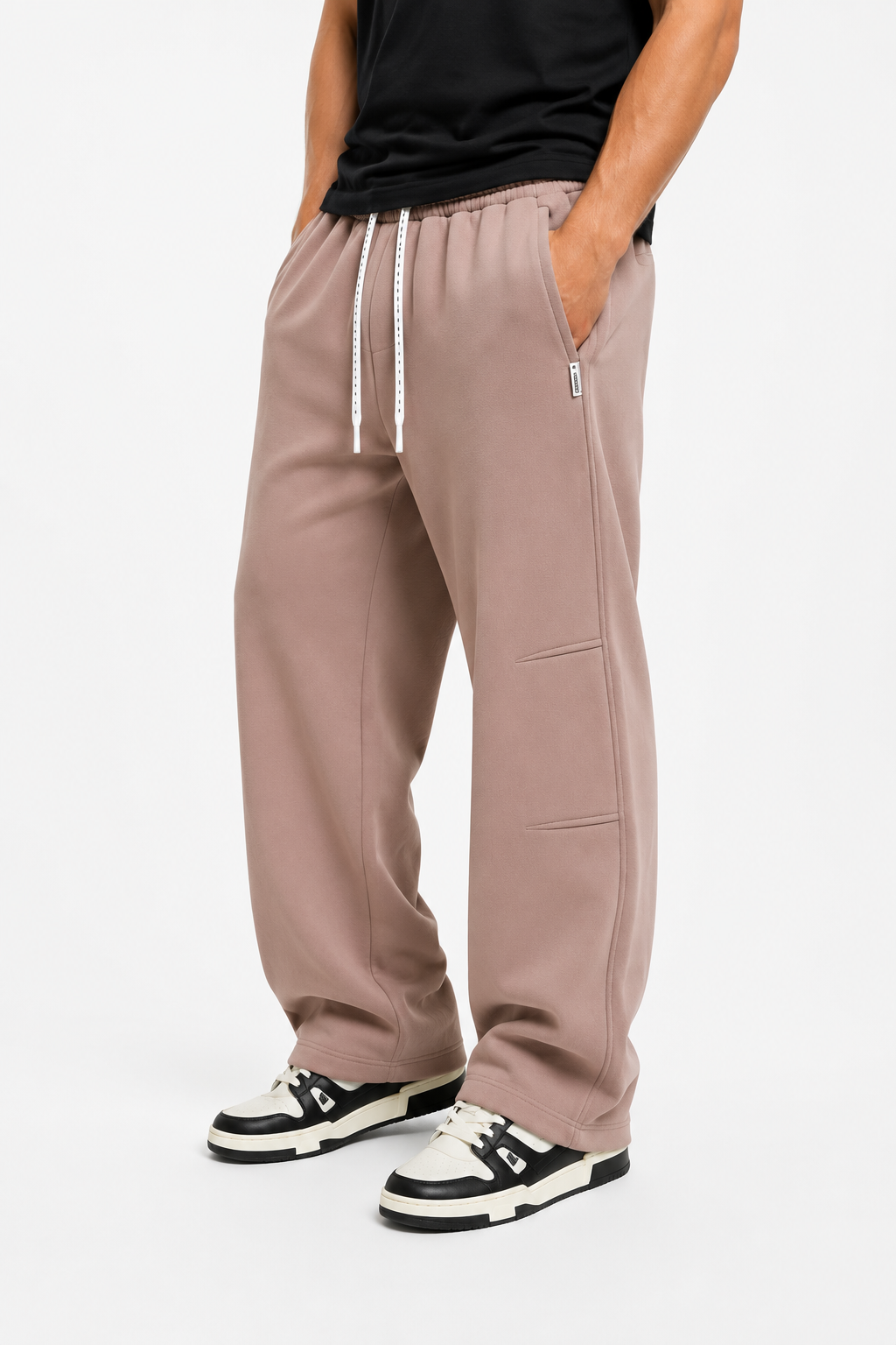Pantalon jogging homme taupe