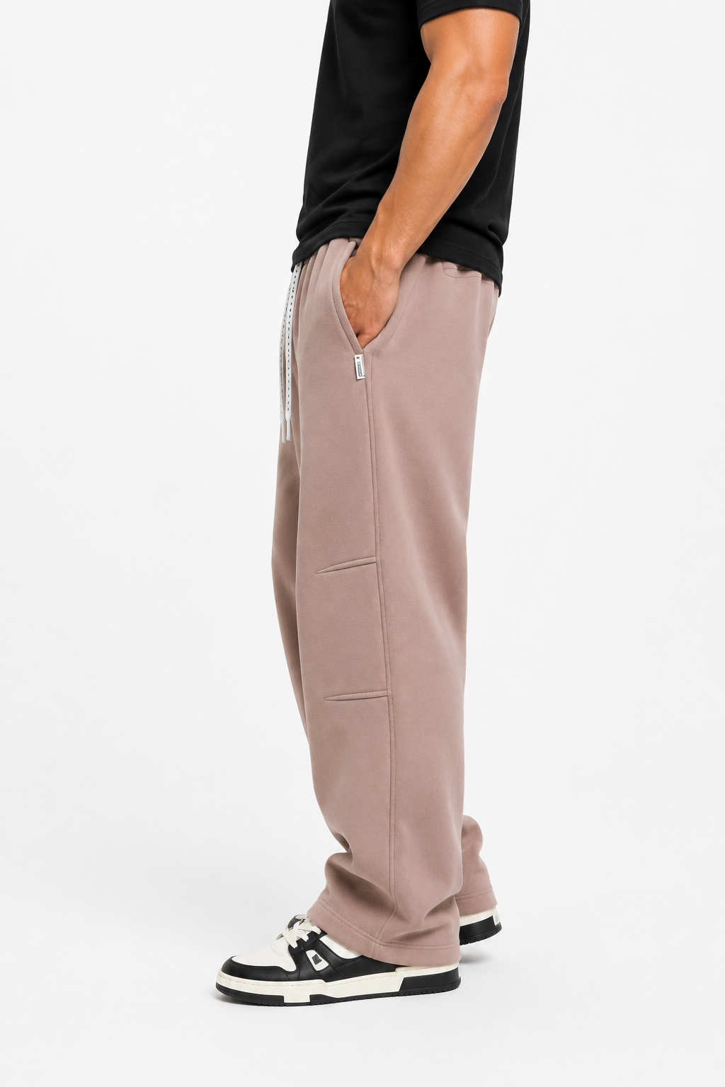 Pantalon jogging homme taupe