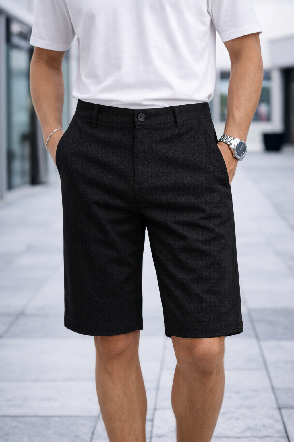 Bermuda homme noir