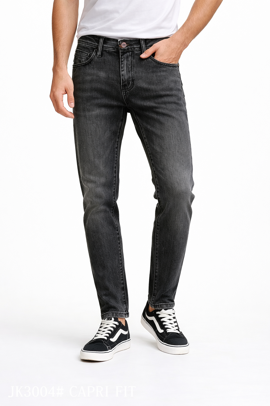 Jean Homme Gris Délavé