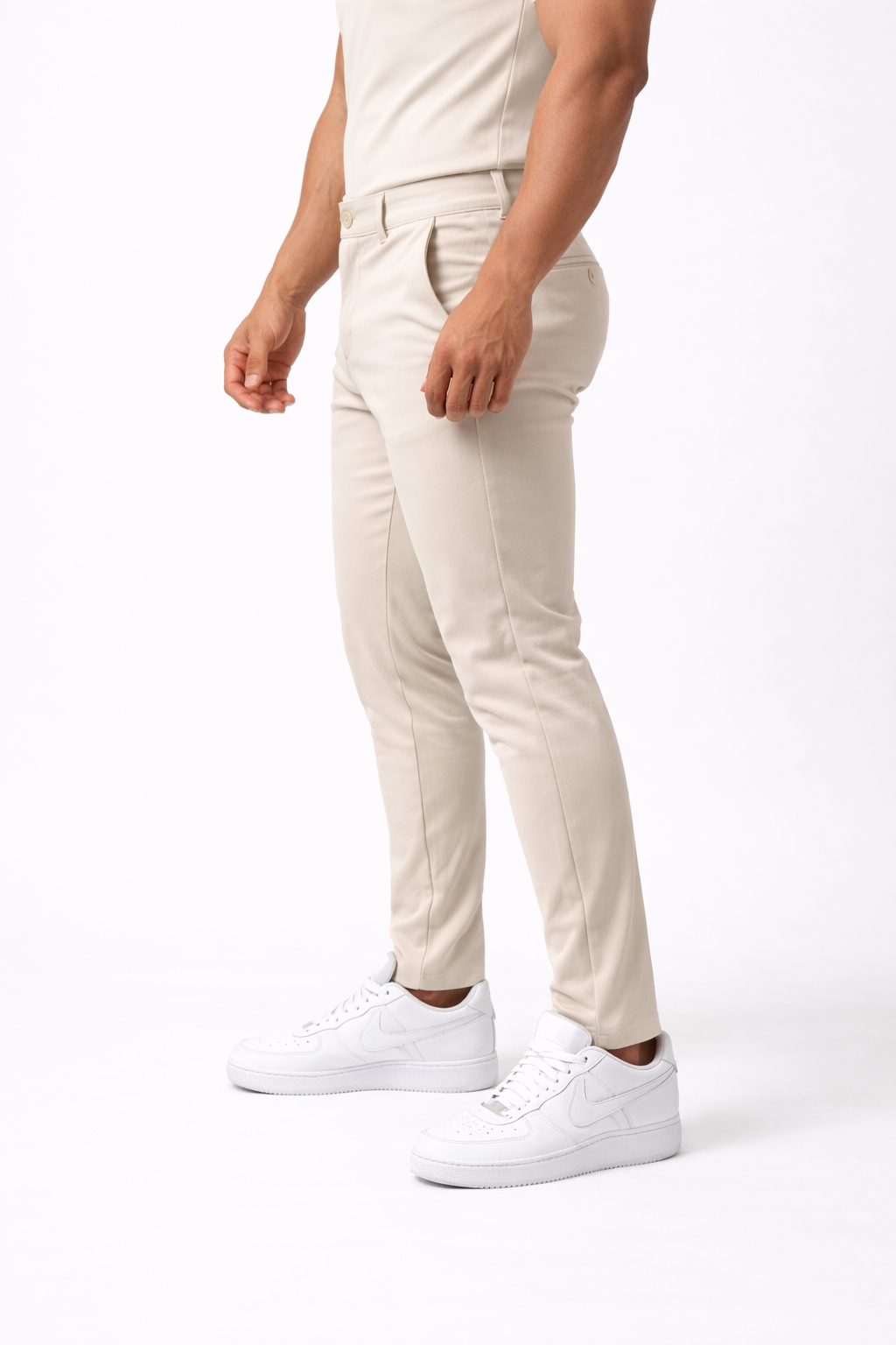 Pantalon homme slim Beige