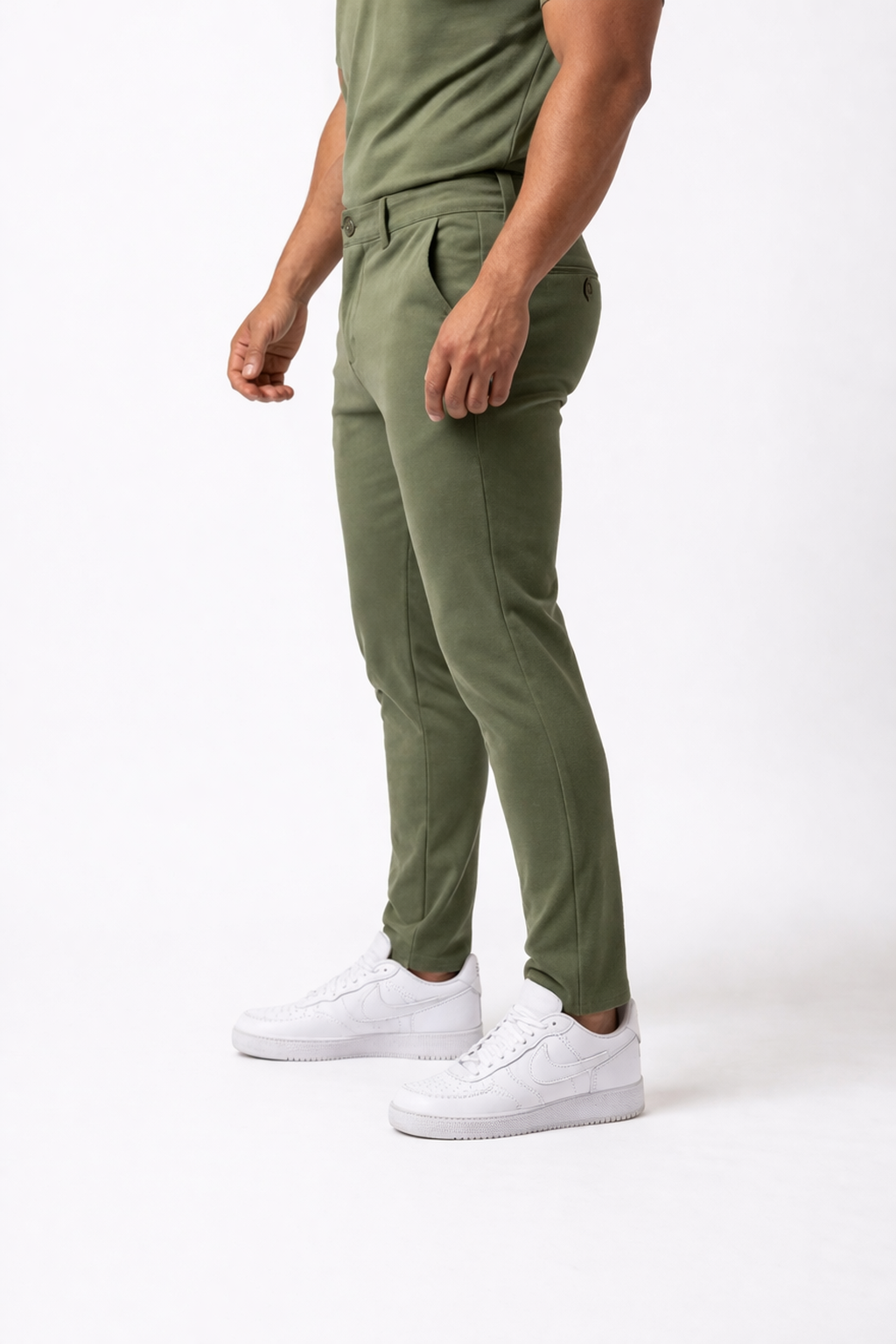 Pantalon homme slim Vert