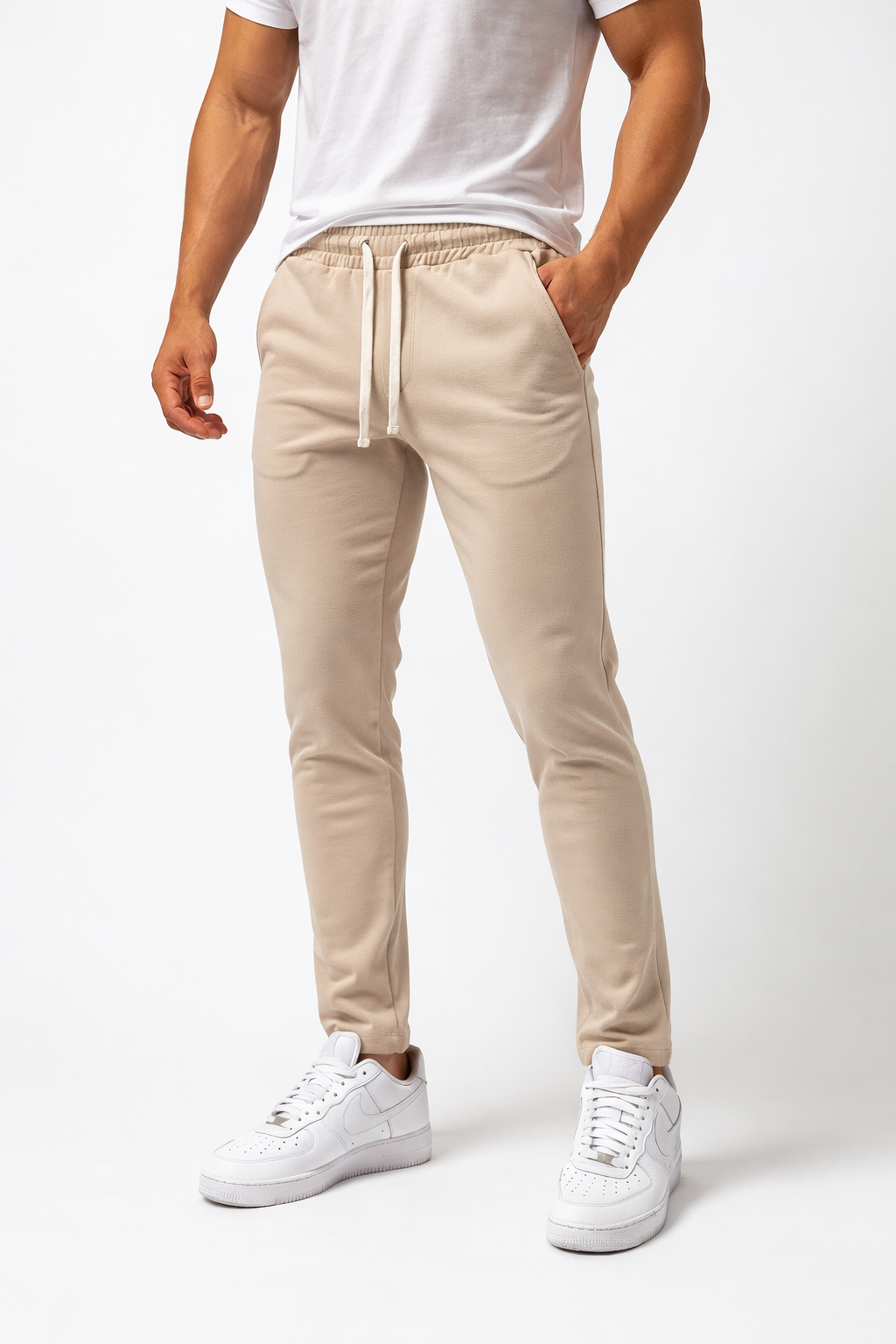 Pantalon Jogger Homme Beige