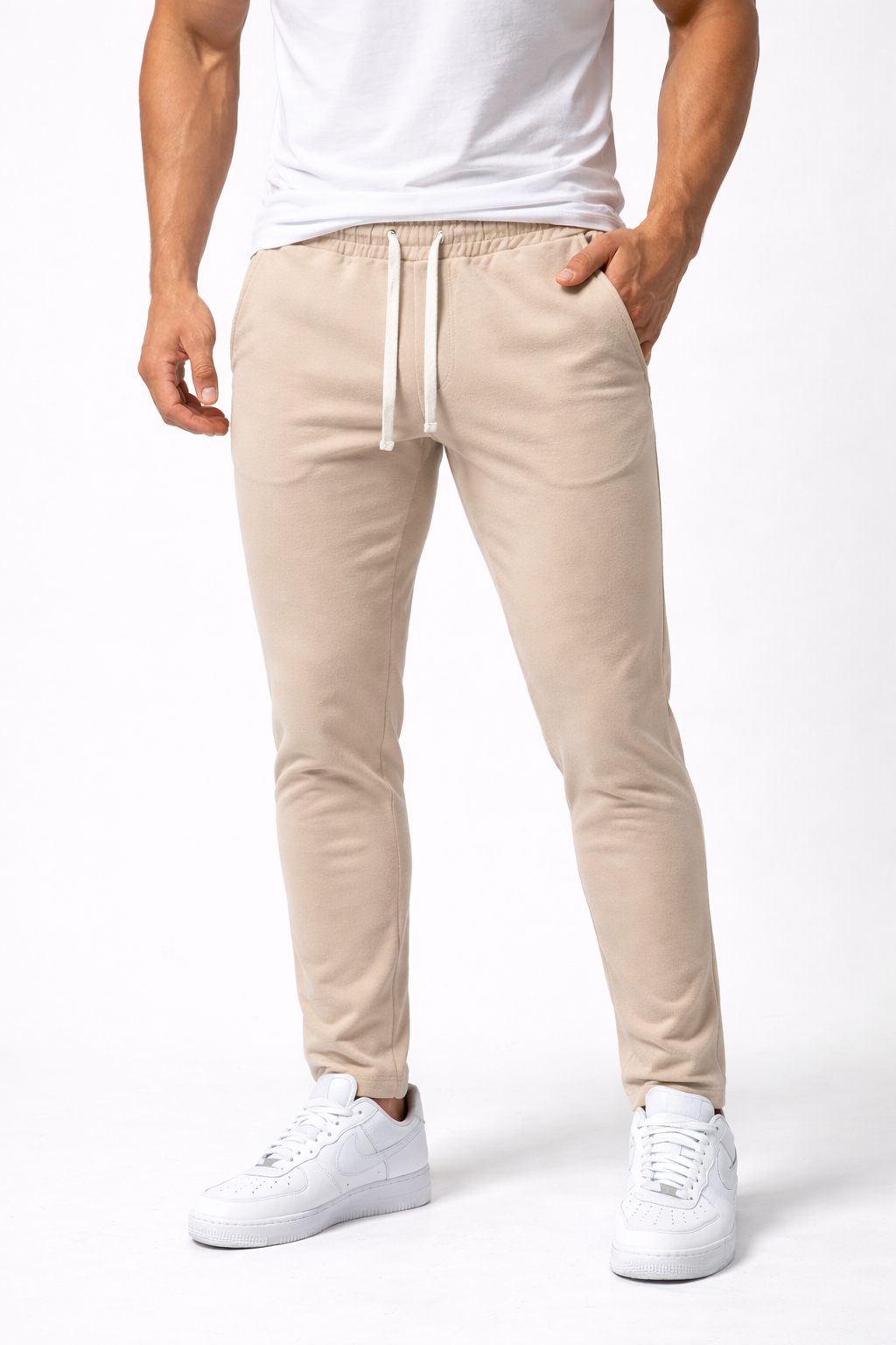 Pantalon Jogger Homme Beige