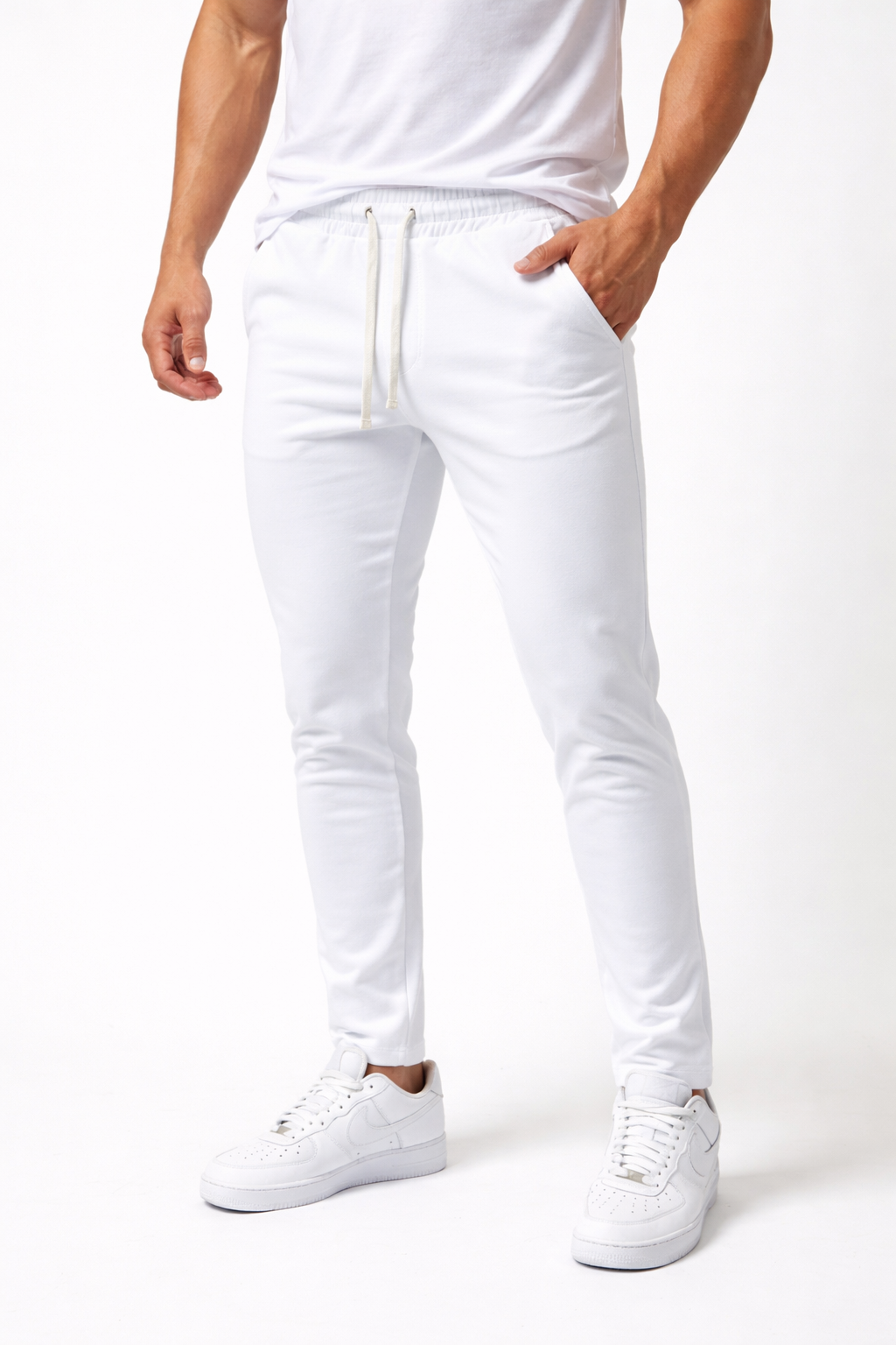 Pantalon Jogger Homme Blanc