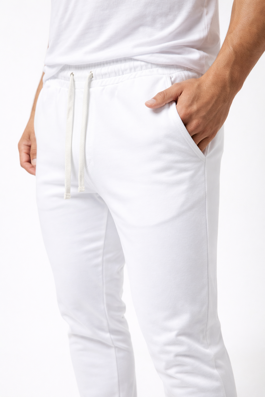 Pantalon Jogger Homme Blanc