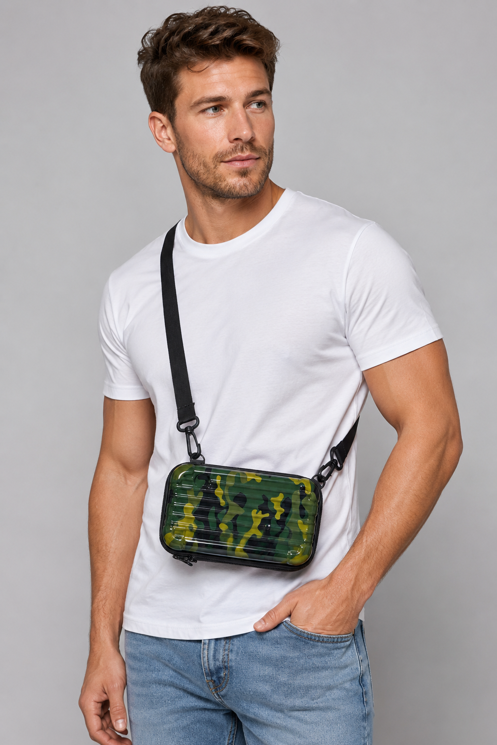 Sac bandoulière homme camouflage