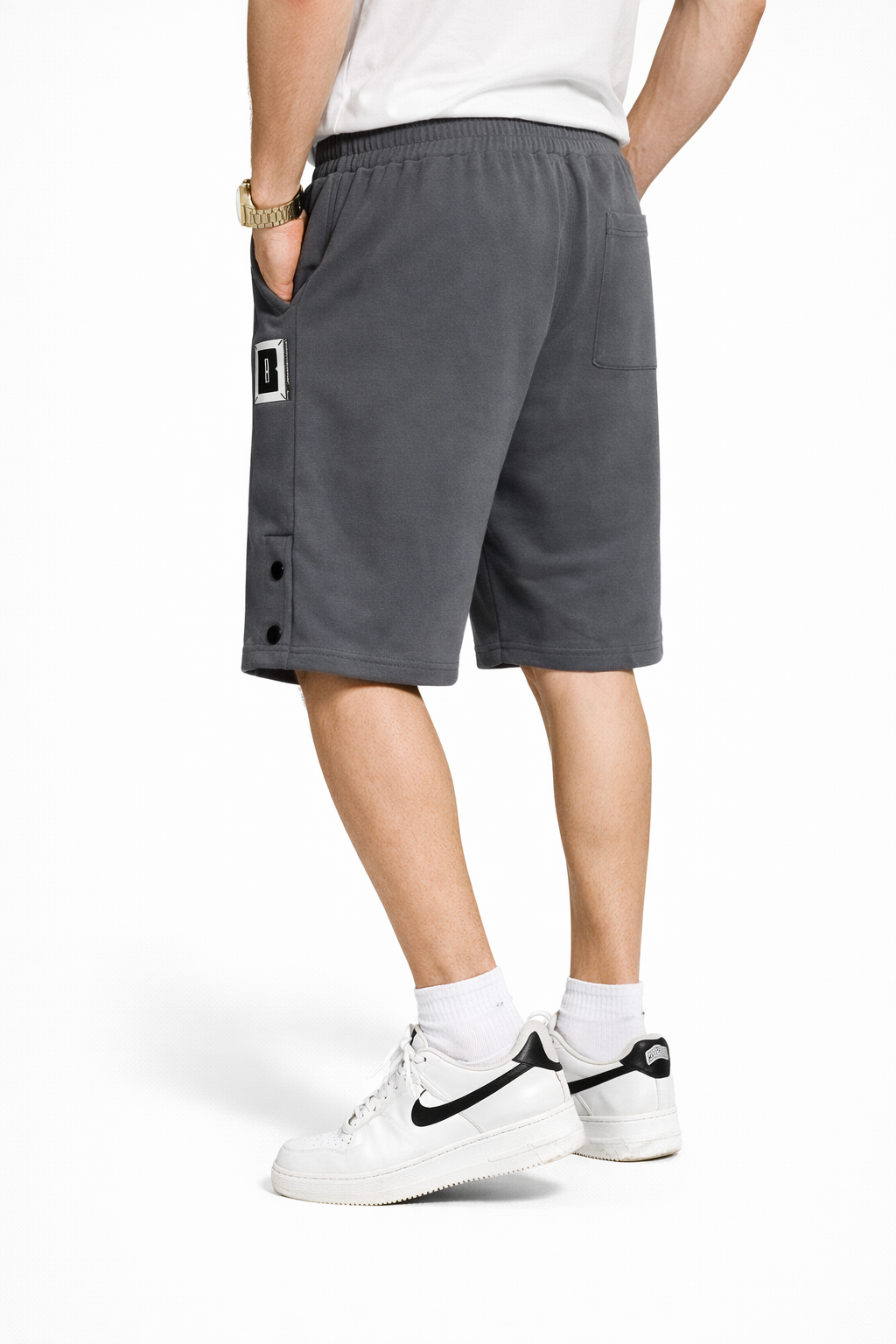Bermudas Jogging Homme Gris
