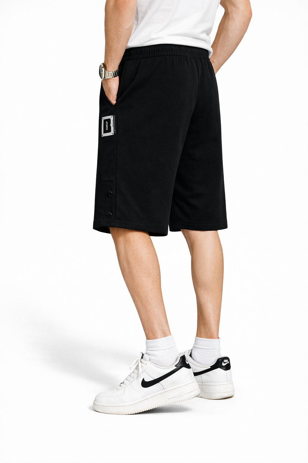 Bermudas Jogging Homme Noir