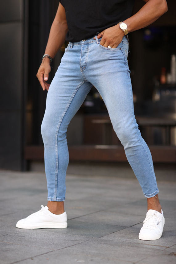 Jean homme bleu clair slim fit