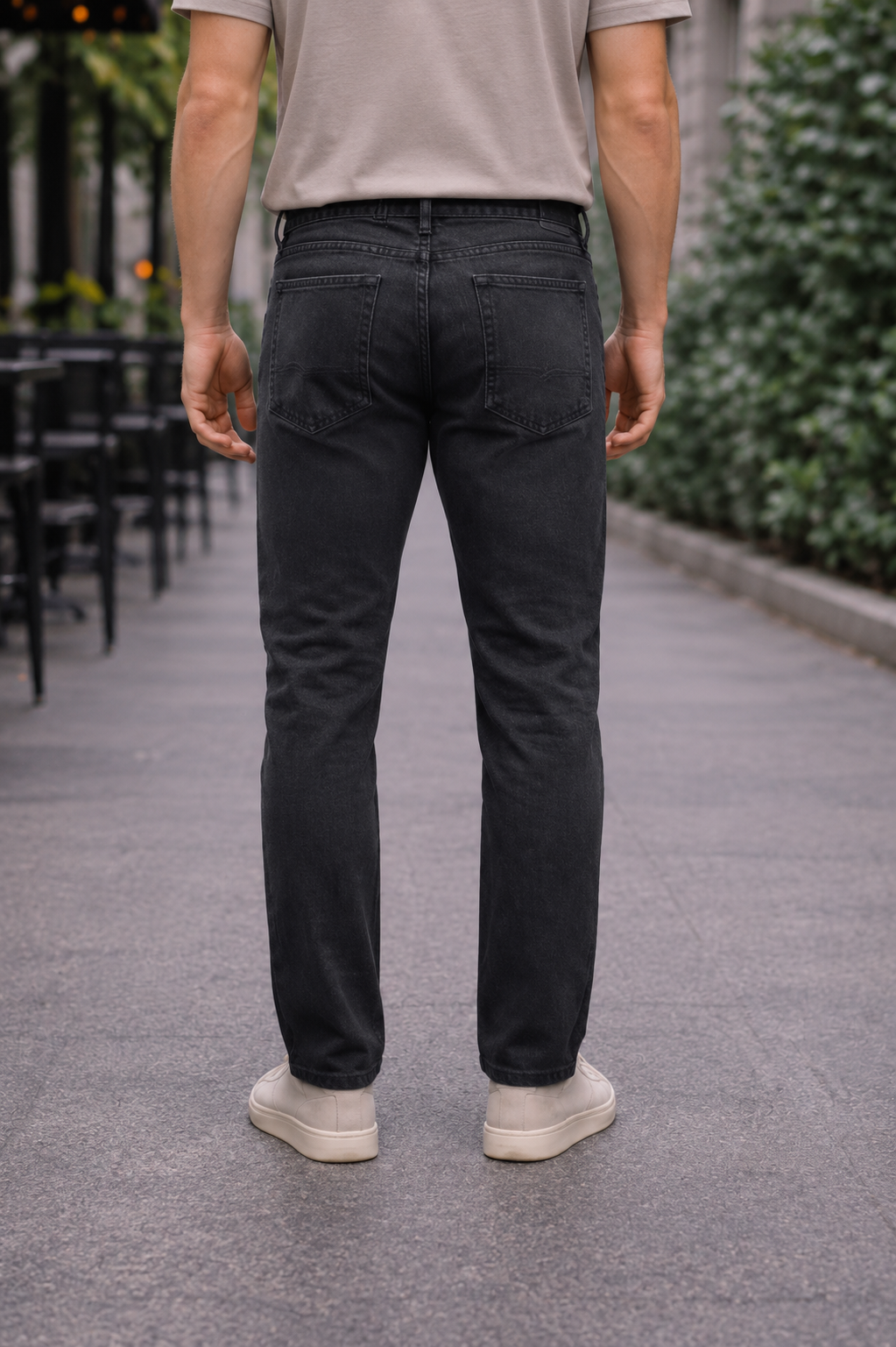 Jean homme noir délavé