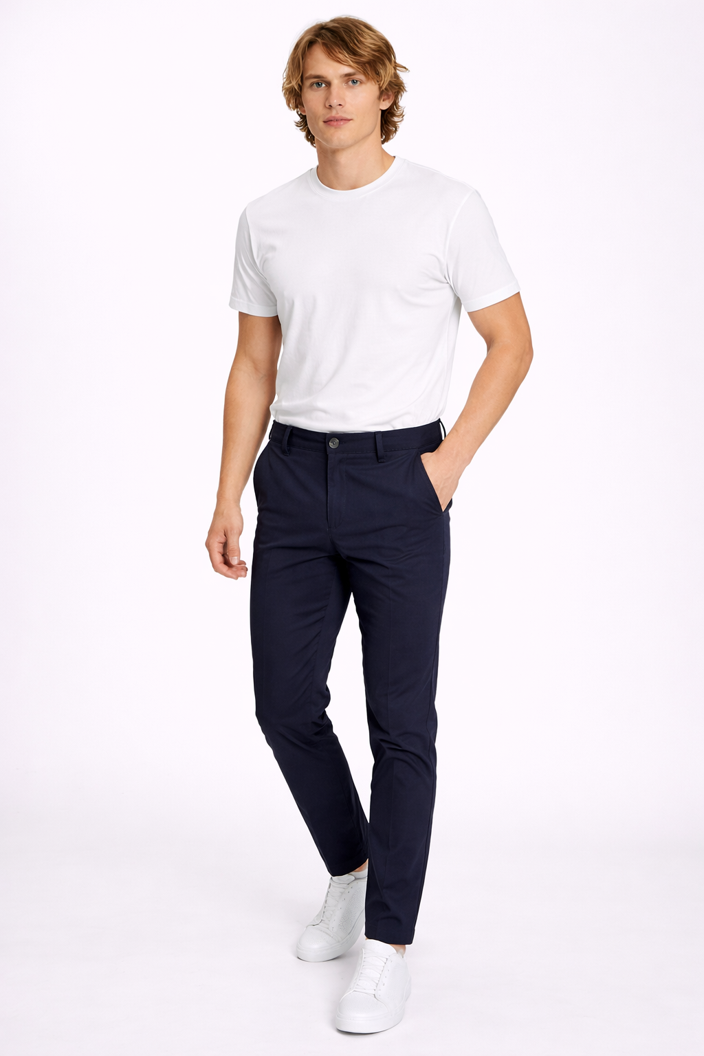 Pantalon Homme Slim Fit marine