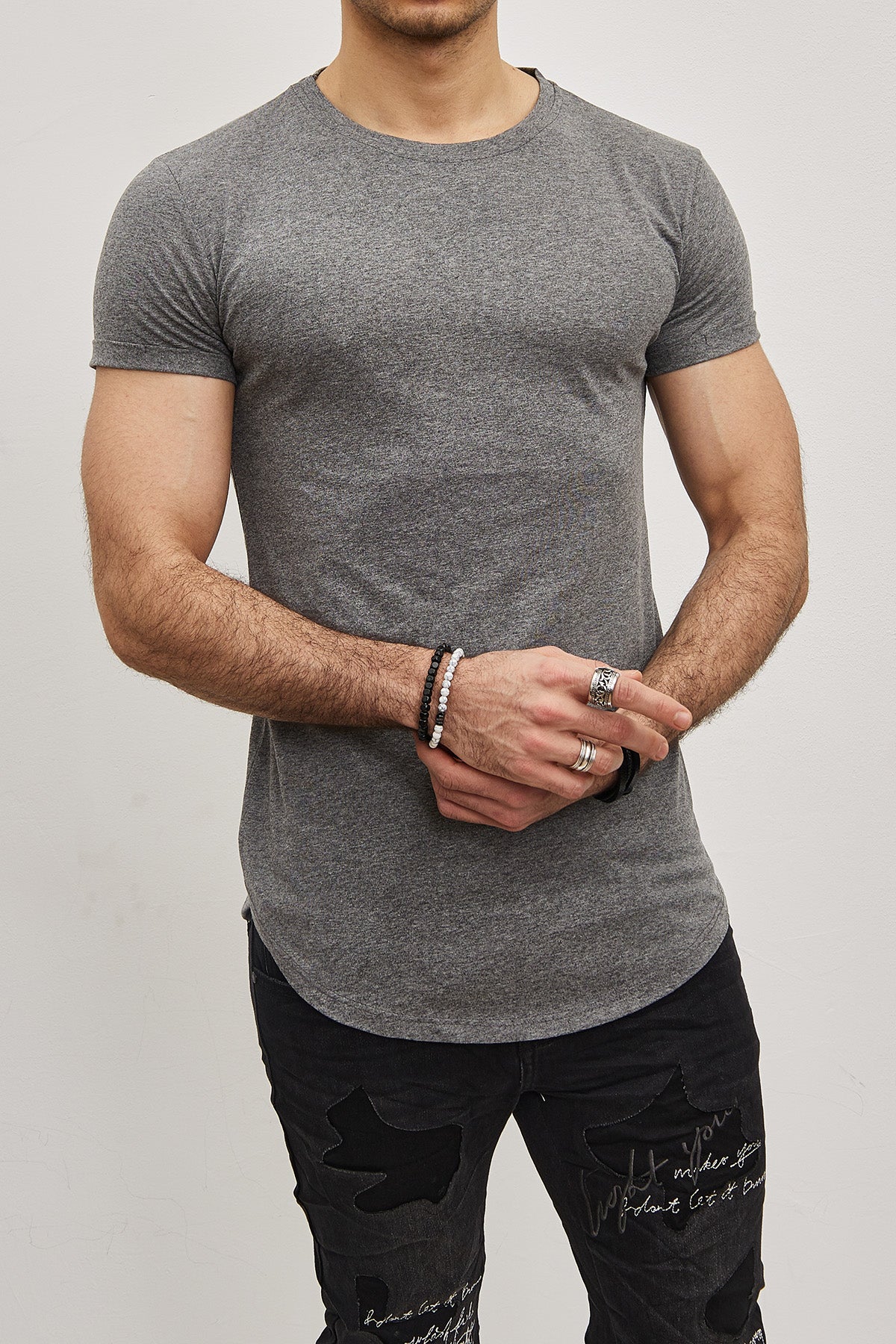 T-shirt Uni  Homme – Slim Fit Moderne