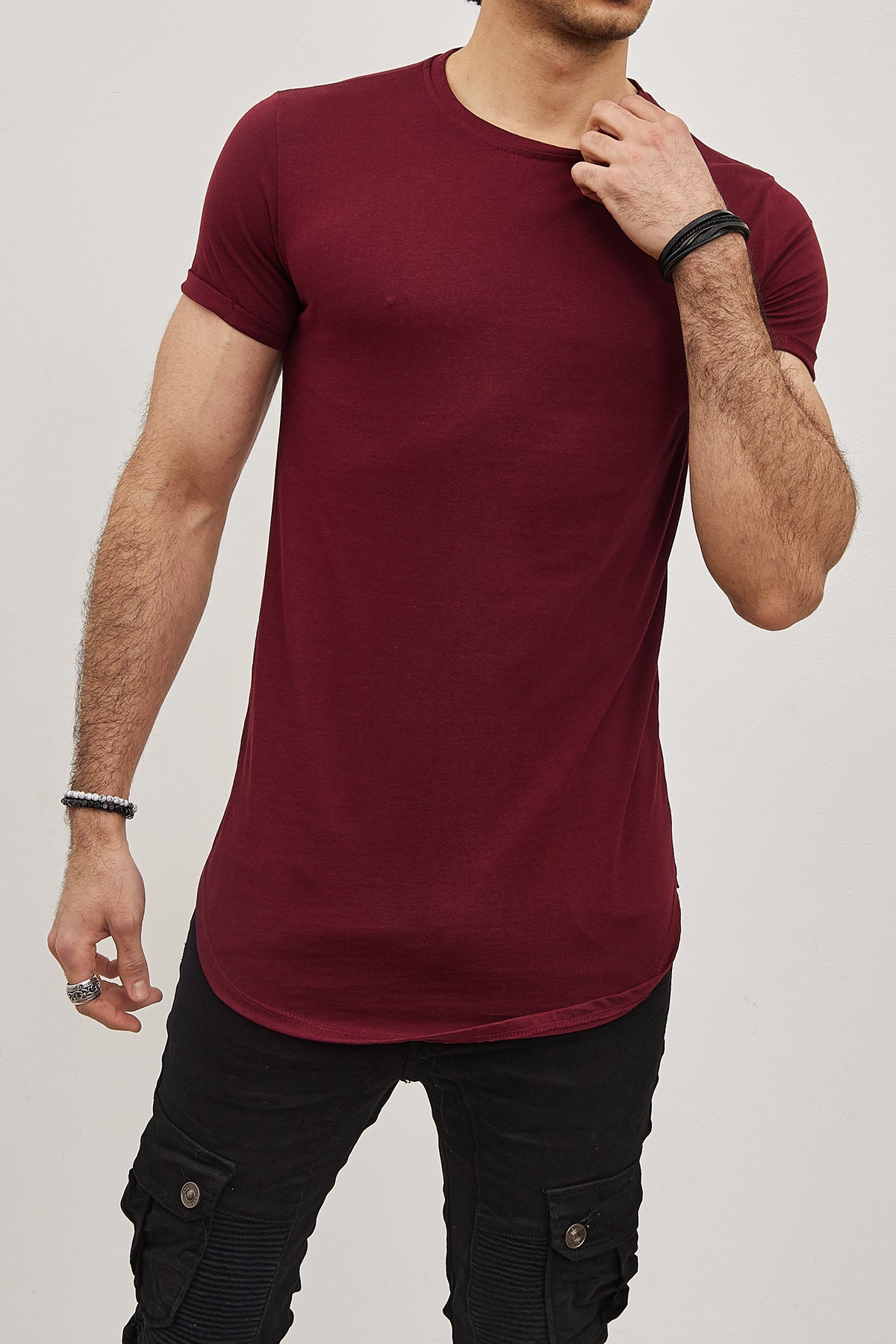 T-shirt Uni  Homme – Slim Fit Moderne