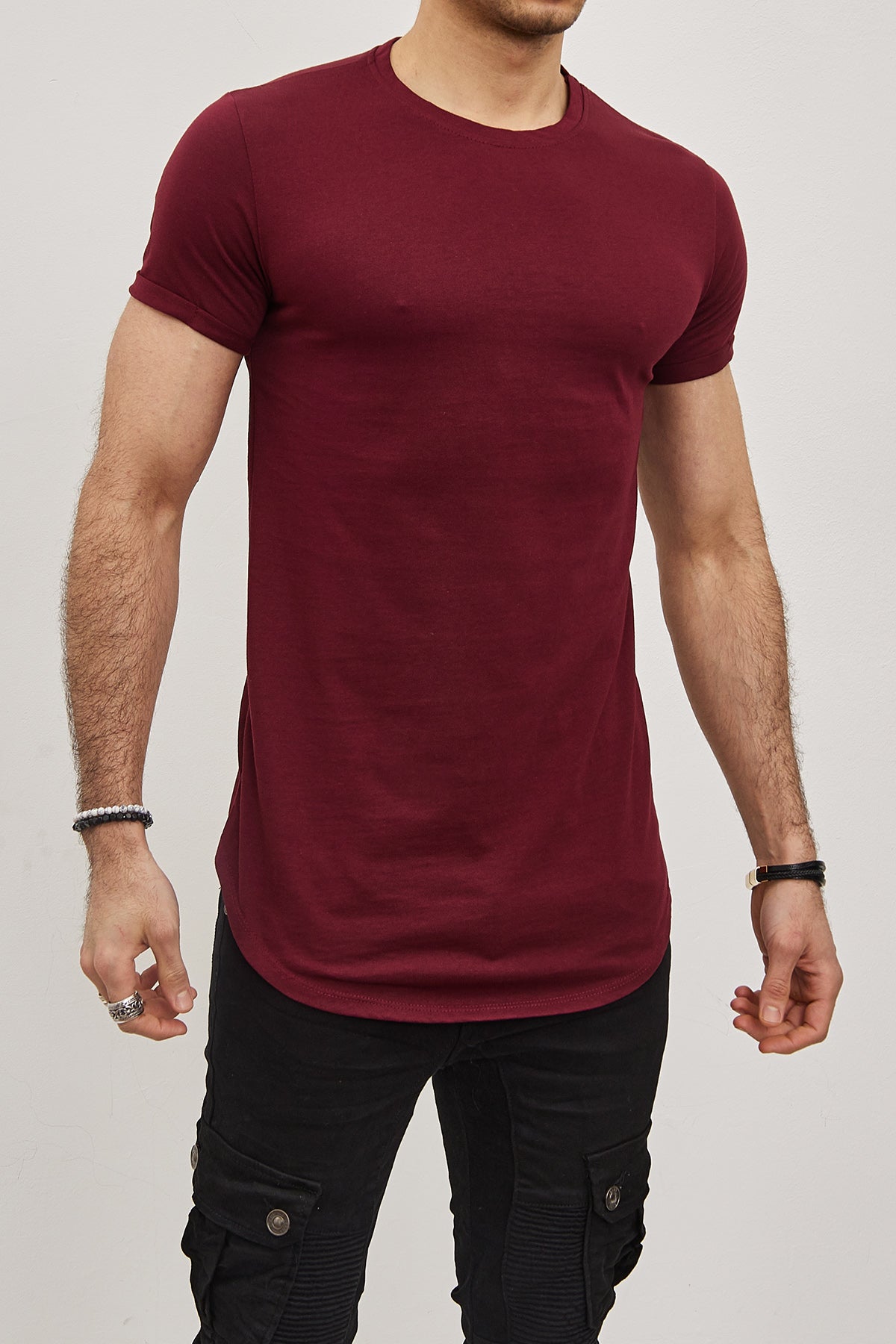 T-shirt Uni  Homme – Slim Fit Moderne