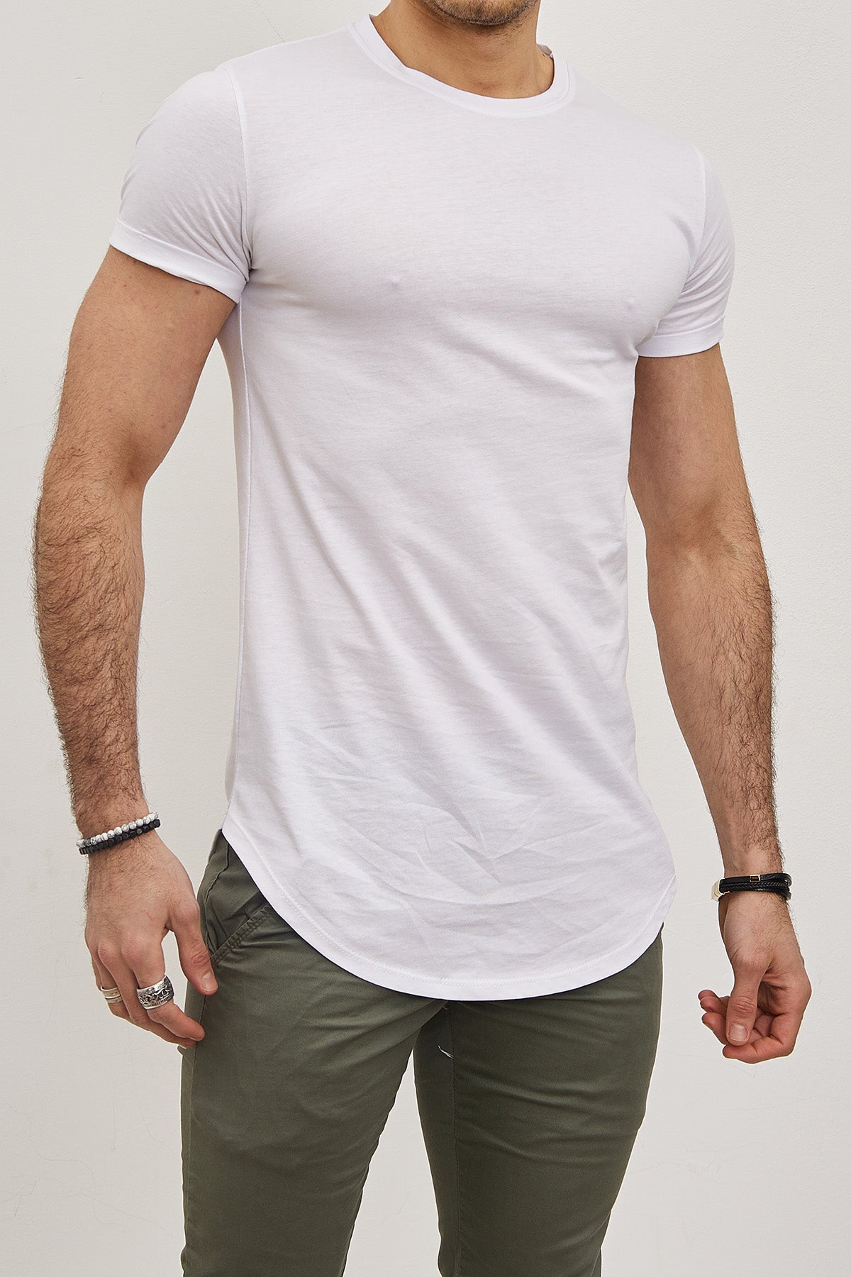 T-shirt Uni  Homme – Slim Fit Moderne