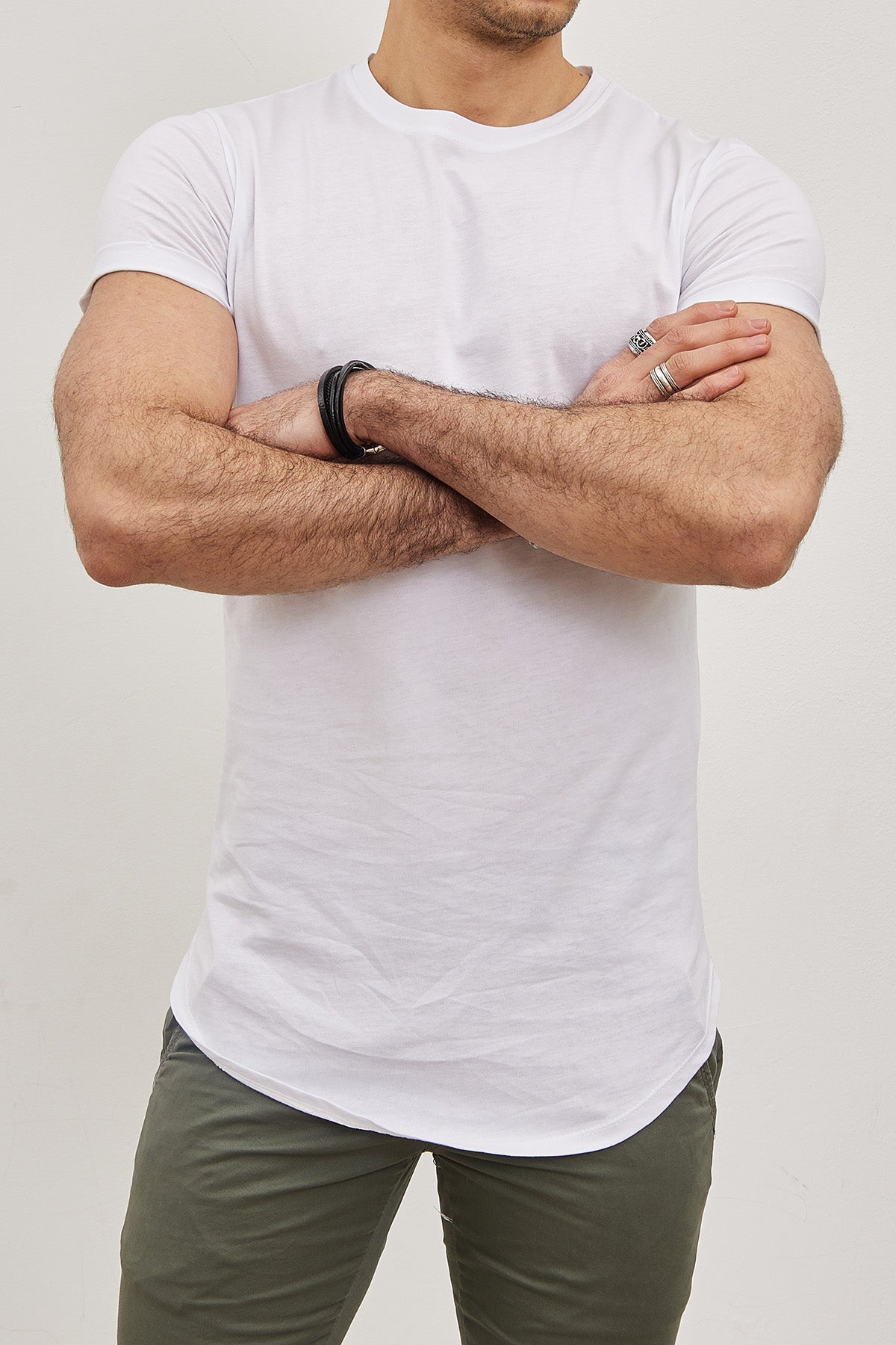 T-shirt Uni  Homme – Slim Fit Moderne