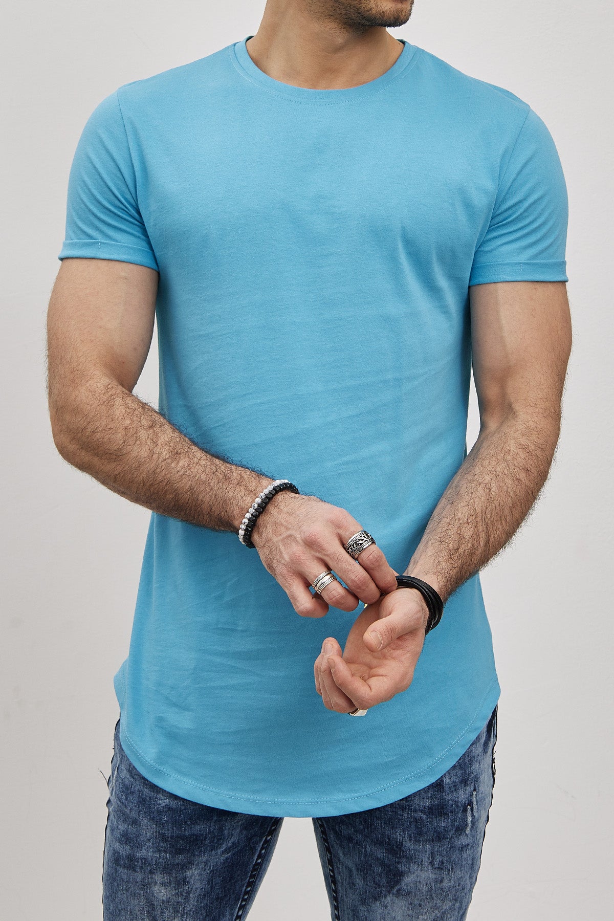 T-shirt Uni  Homme – Slim Fit Moderne