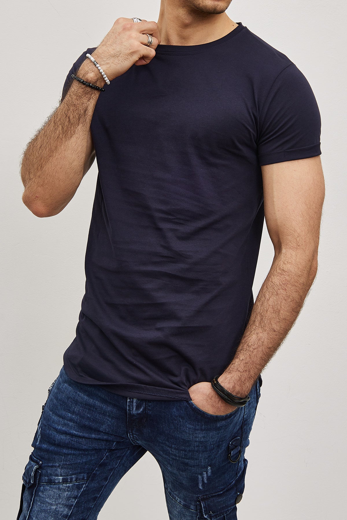 T-shirt Uni  Homme – Slim Fit Moderne