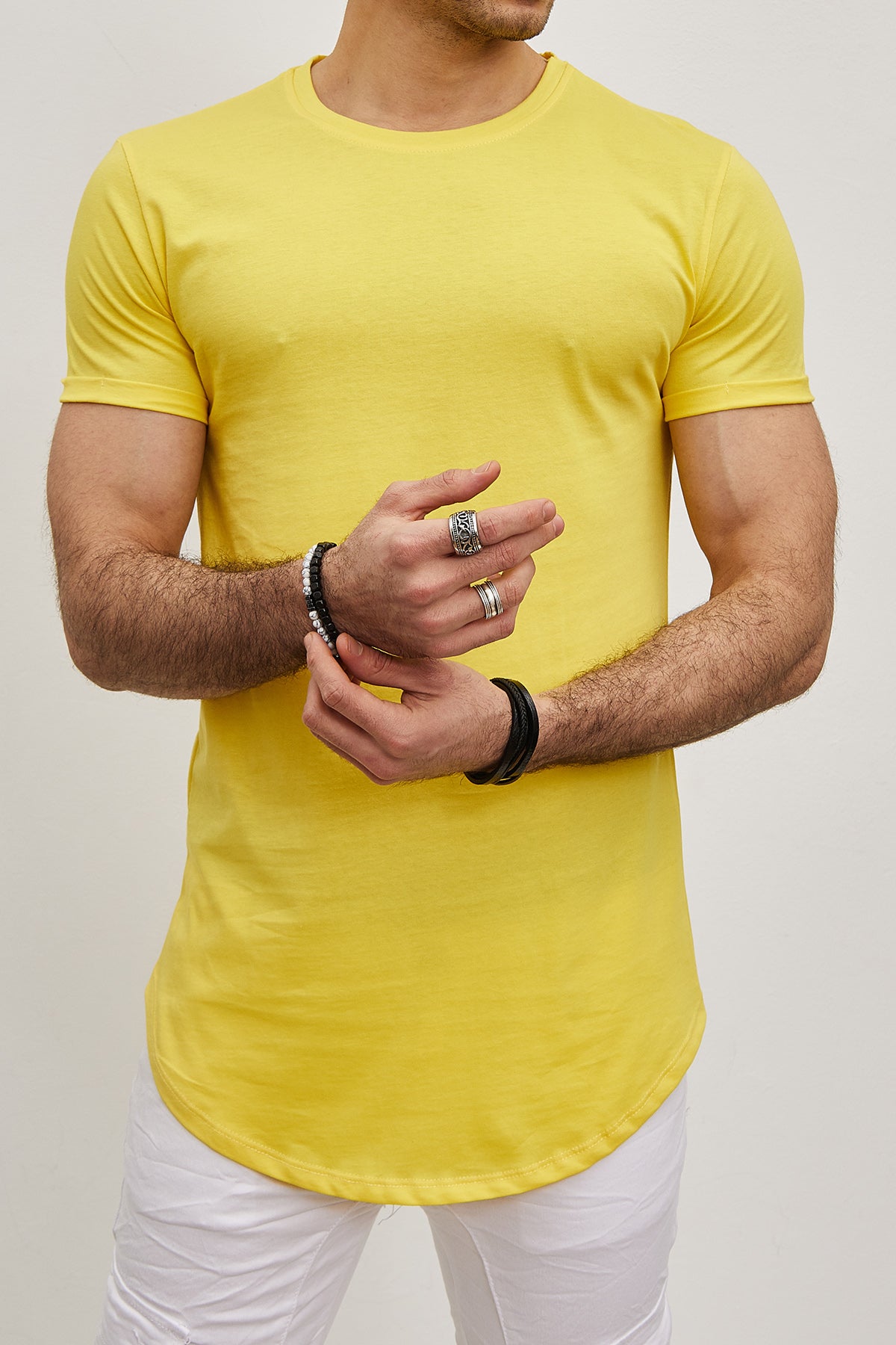 T-shirt Uni  Homme – Slim Fit Moderne