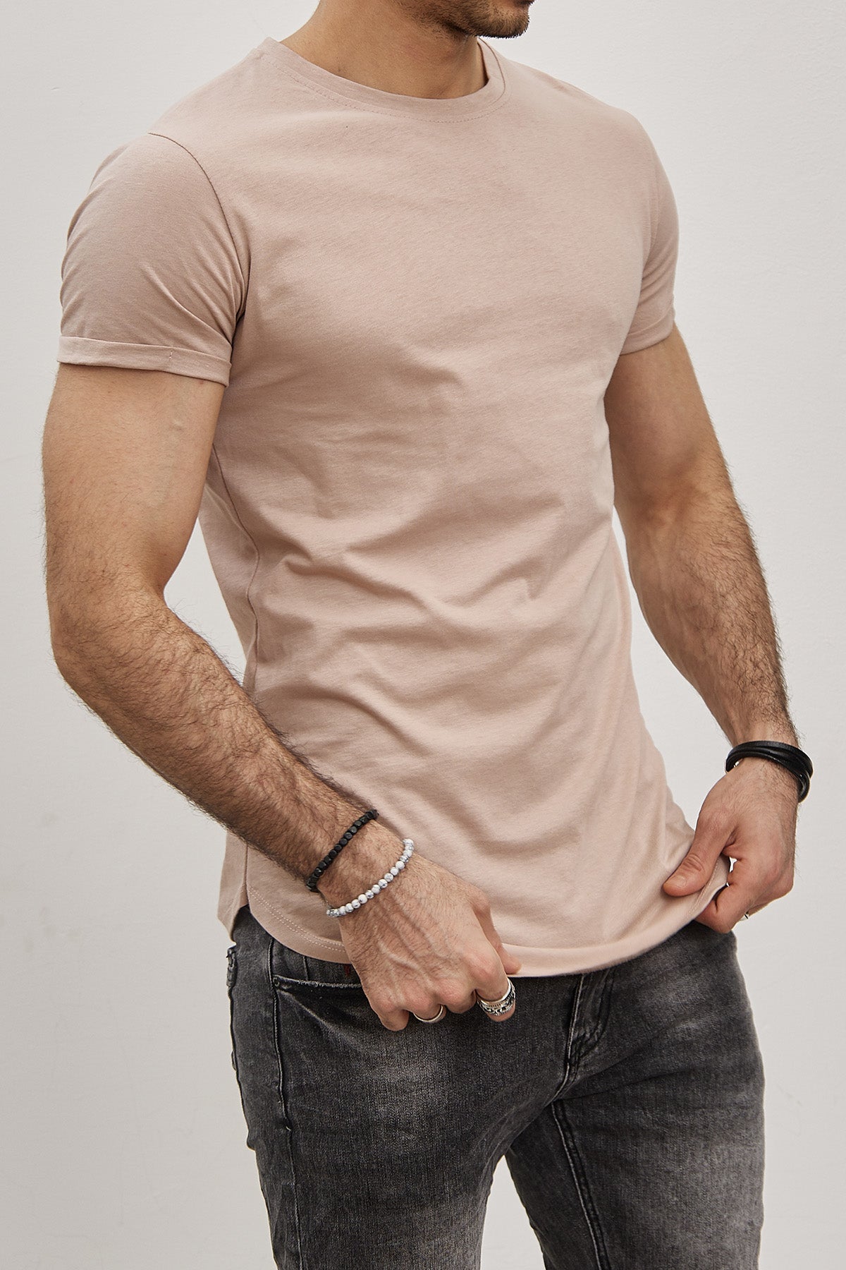 T-shirt Uni  Homme – Slim Fit Moderne