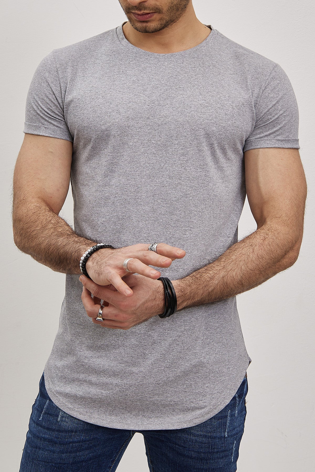 T-shirt Uni  Homme – Slim Fit Moderne