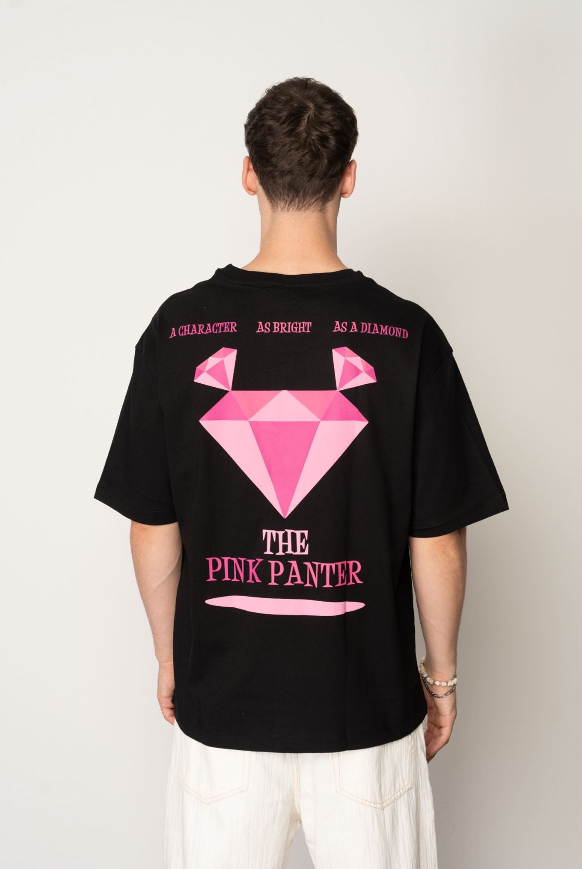 T-shirt Oversize "The Pink Panter" – Style Diamant Rose