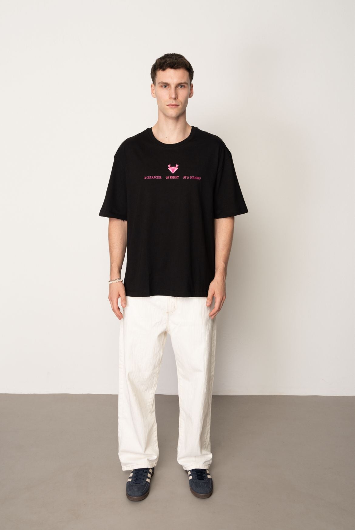 T-shirt Oversize "The Pink Panter" – Style Diamant Rose