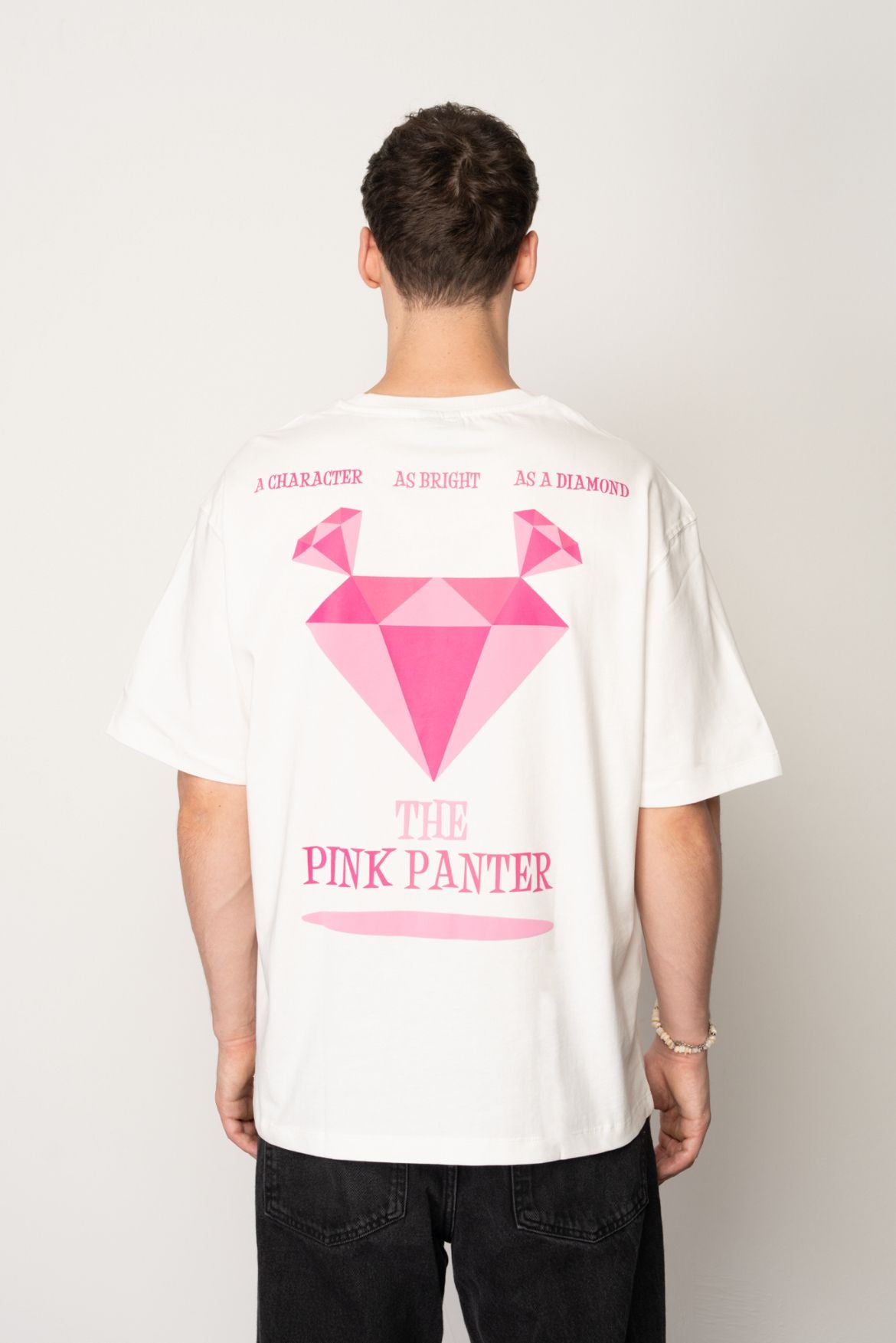 T-shirt Oversize "The Pink Panter" – Style Diamant Rose