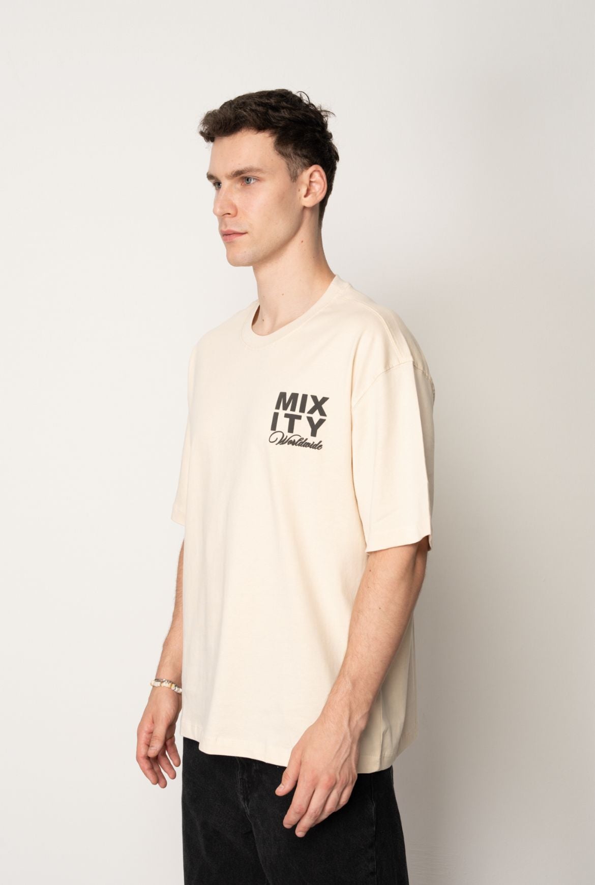 T-shirt Oversize à Imprimé Roses