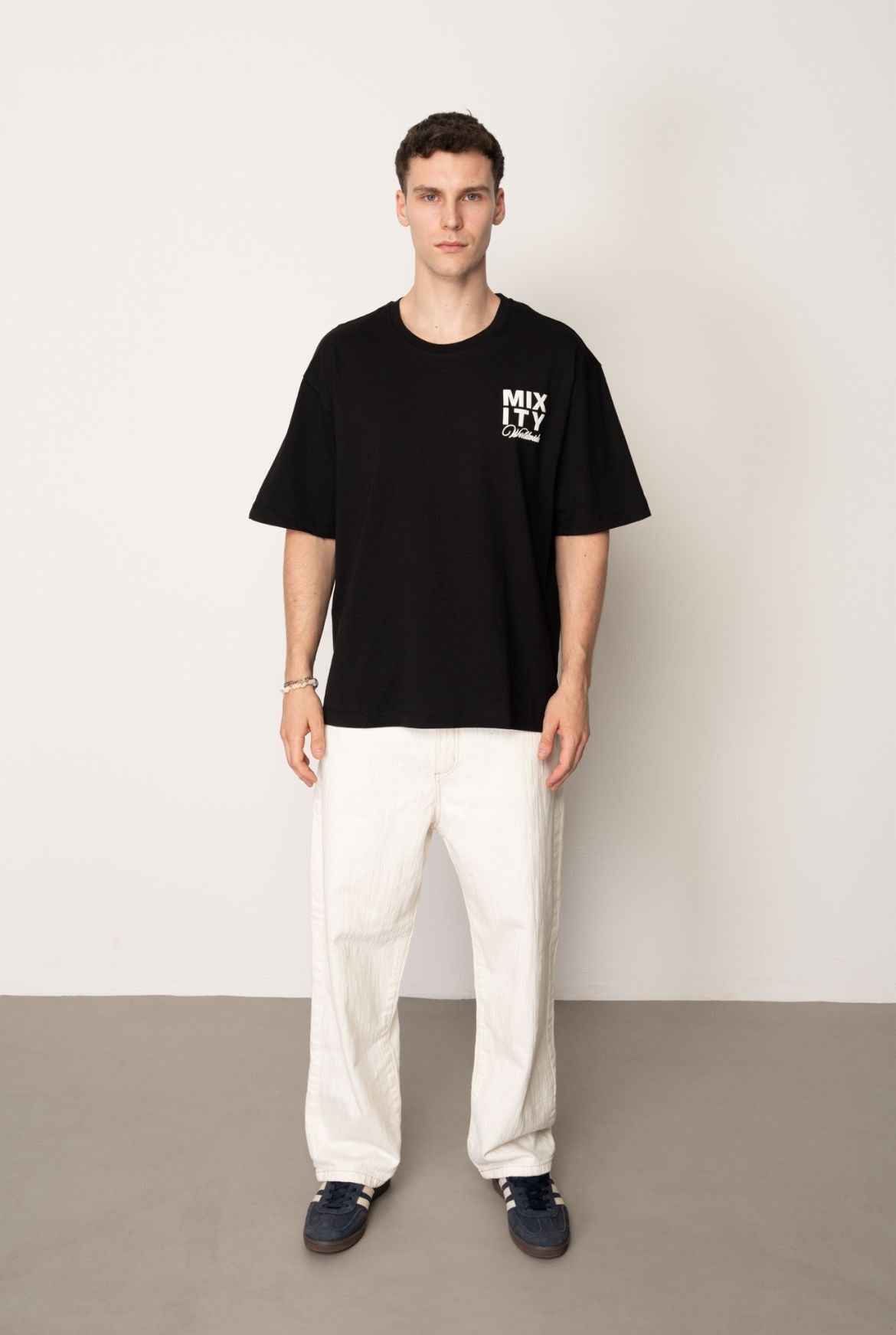 T-shirt Oversize à Imprimé Roses