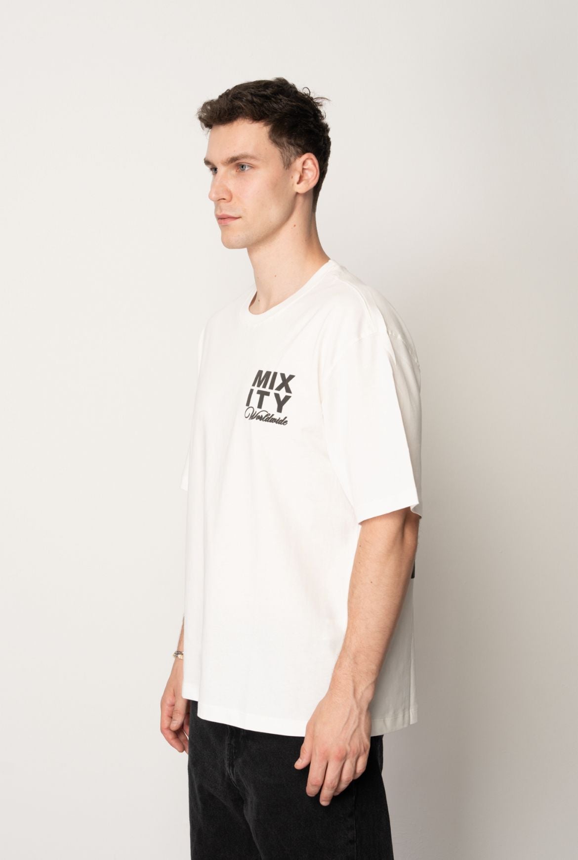 T-shirt Oversize à Imprimé Roses