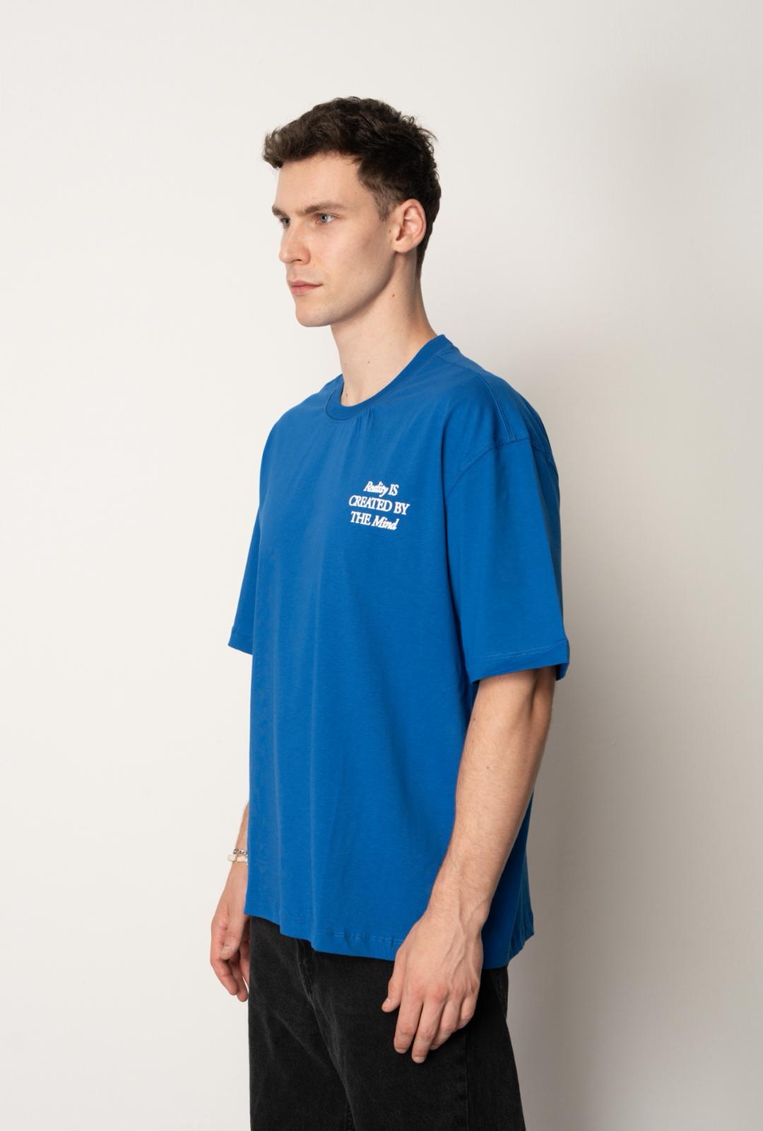 T-shirt Oversize HommeBLEU – Imprimé Fleurs