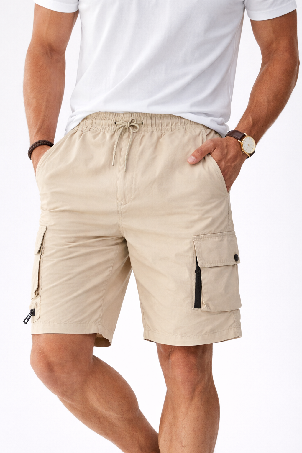 Short homme cargo Beige