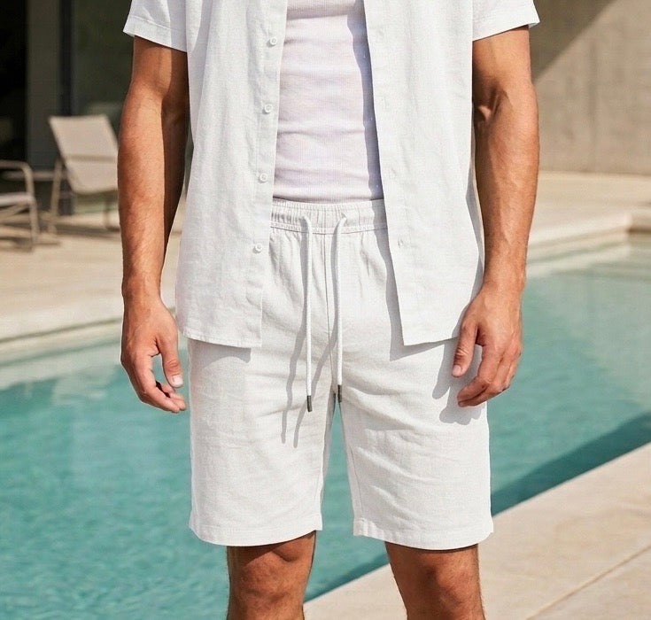 Short léger BLANC