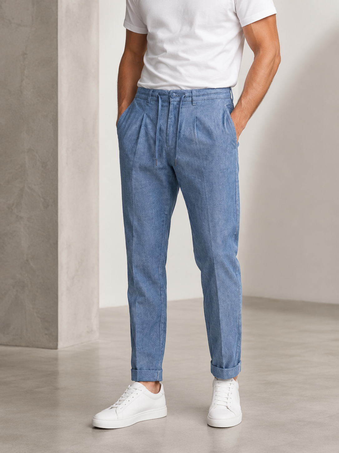 Pantalon homme bleu