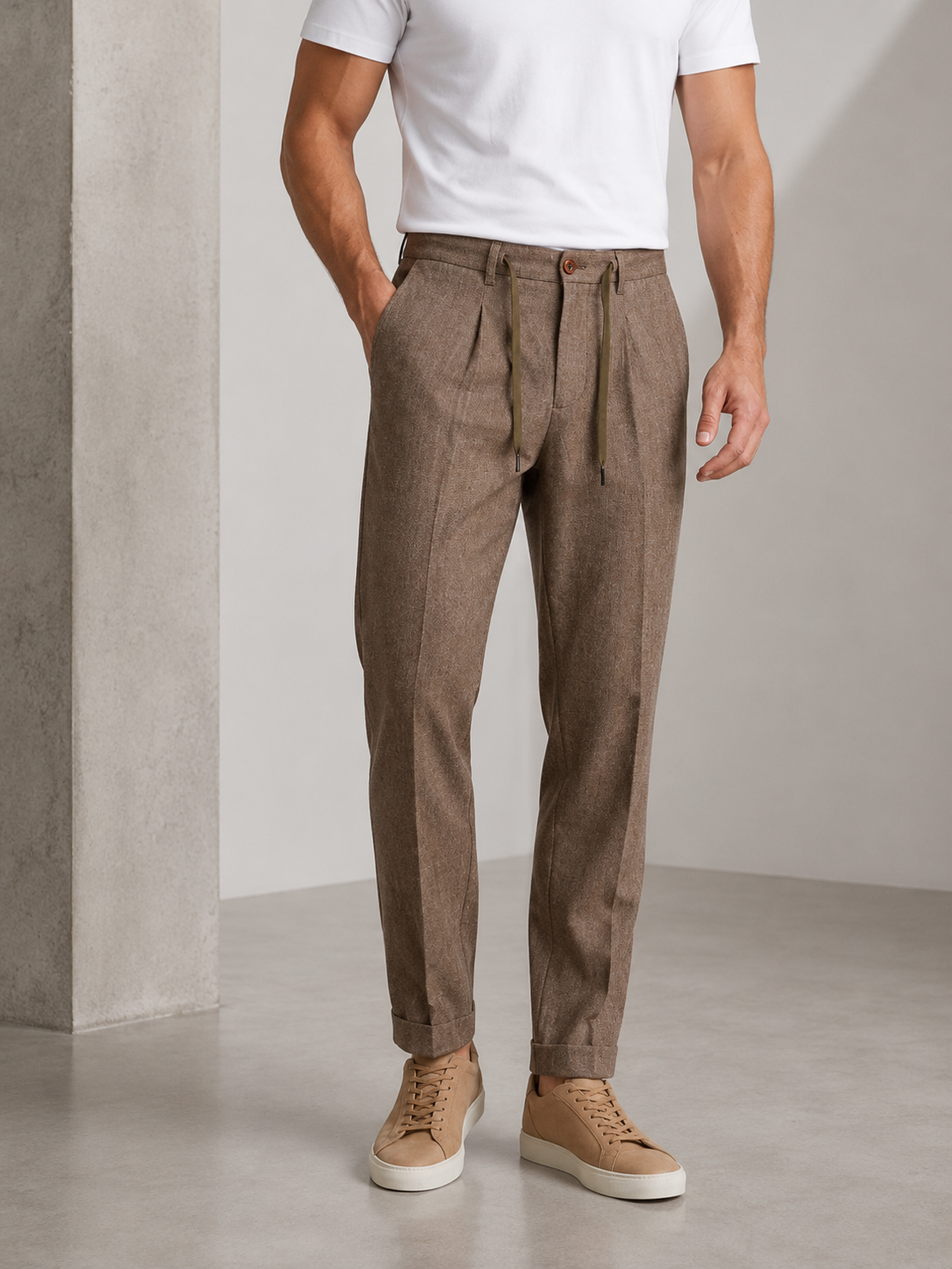 Pantalon homme marron
