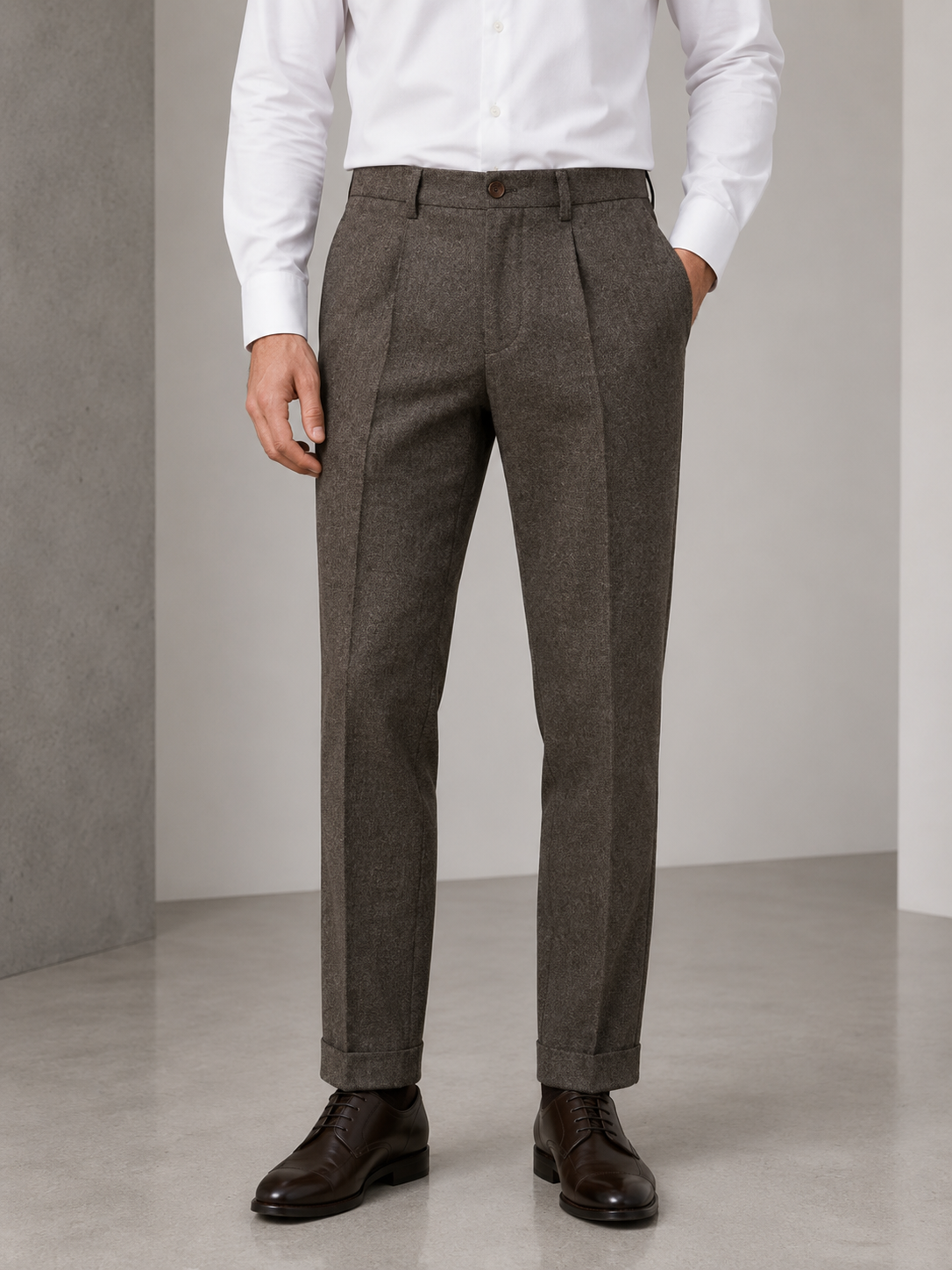 Pantalon homme marron
