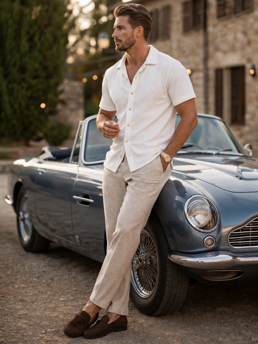 Chemise Homme Blanc Manches Courtes
